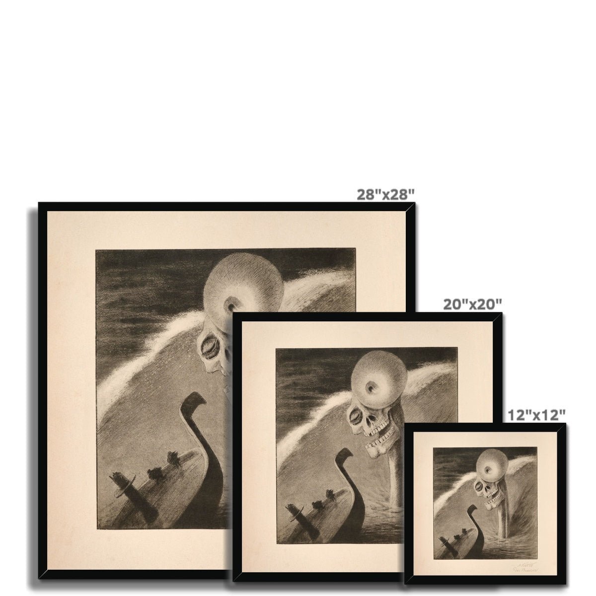 Framed Print Alfred Kubin Oblivion Symbolist Surreal Vintage Surrealist Antique Gothic Occult Framed Art Print
