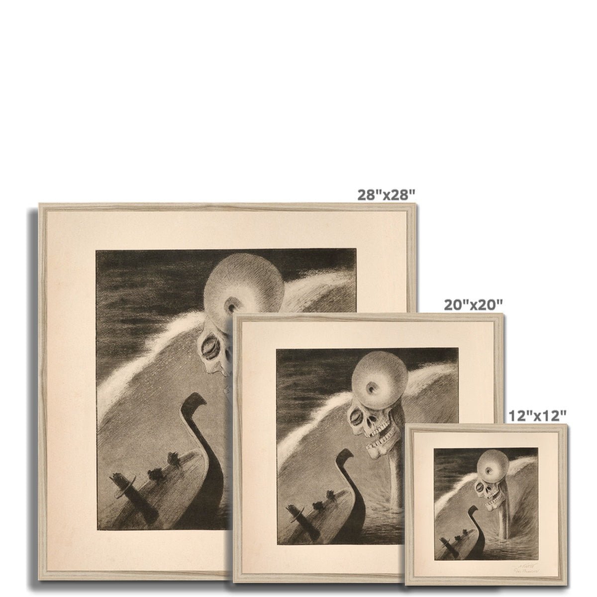 Alfred Kubin Oblivion Symbolist Surreal Vintage Surrealist Antique Gothic Occult Framed Art Print