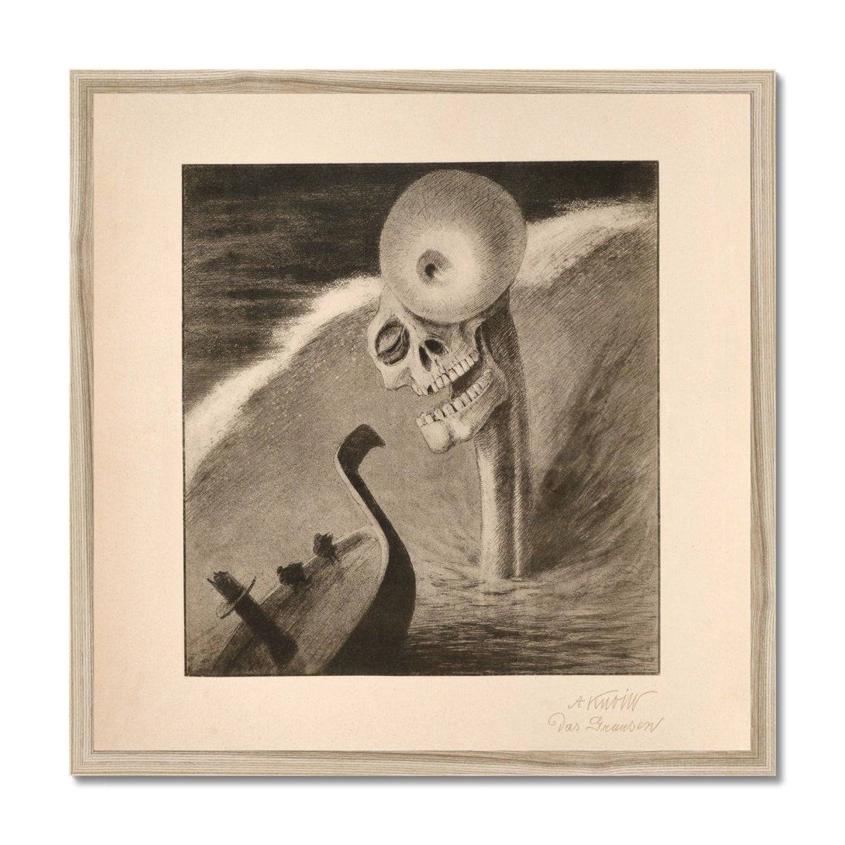 Alfred Kubin Oblivion Symbolist Surreal Vintage Surrealist Antique Gothic Occult Framed Art Print
