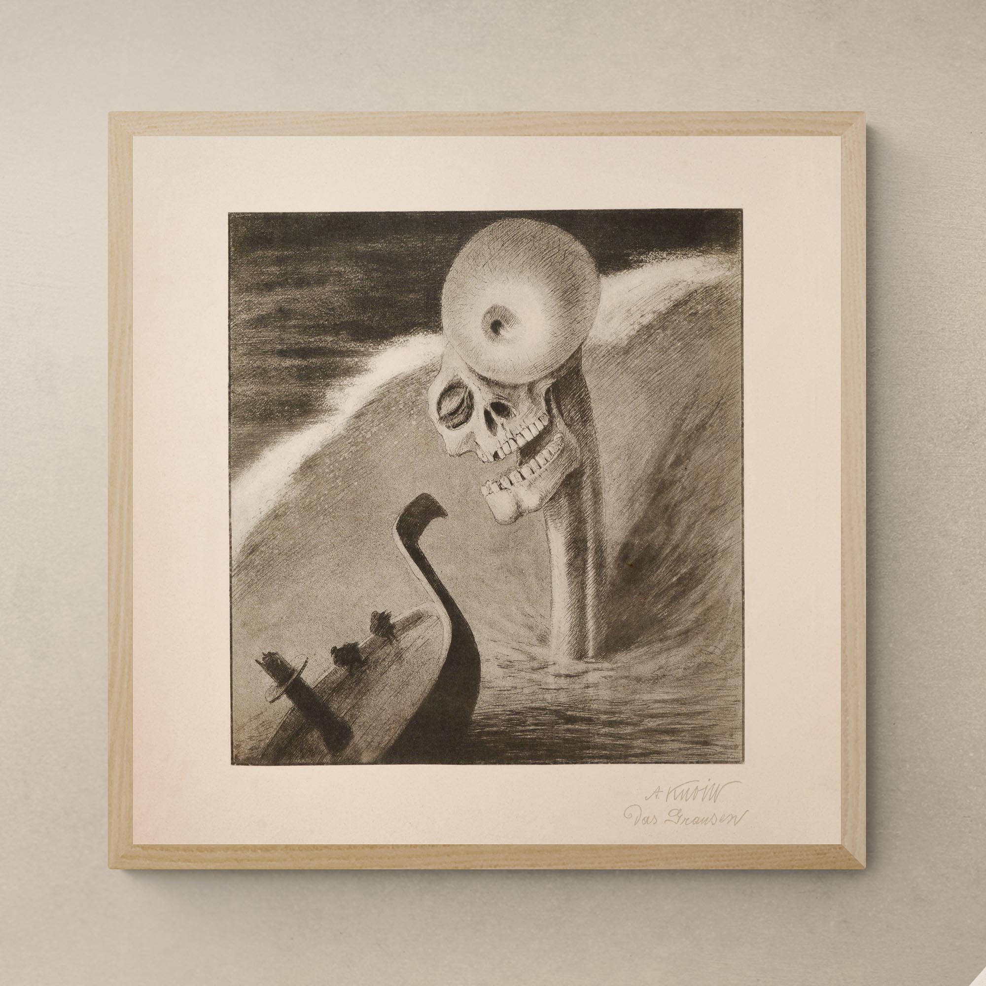 giclee 6"x6" Alfred Kubin Oblivion | Symbolist Vintage Surrealist Fantasy Fine Art Print