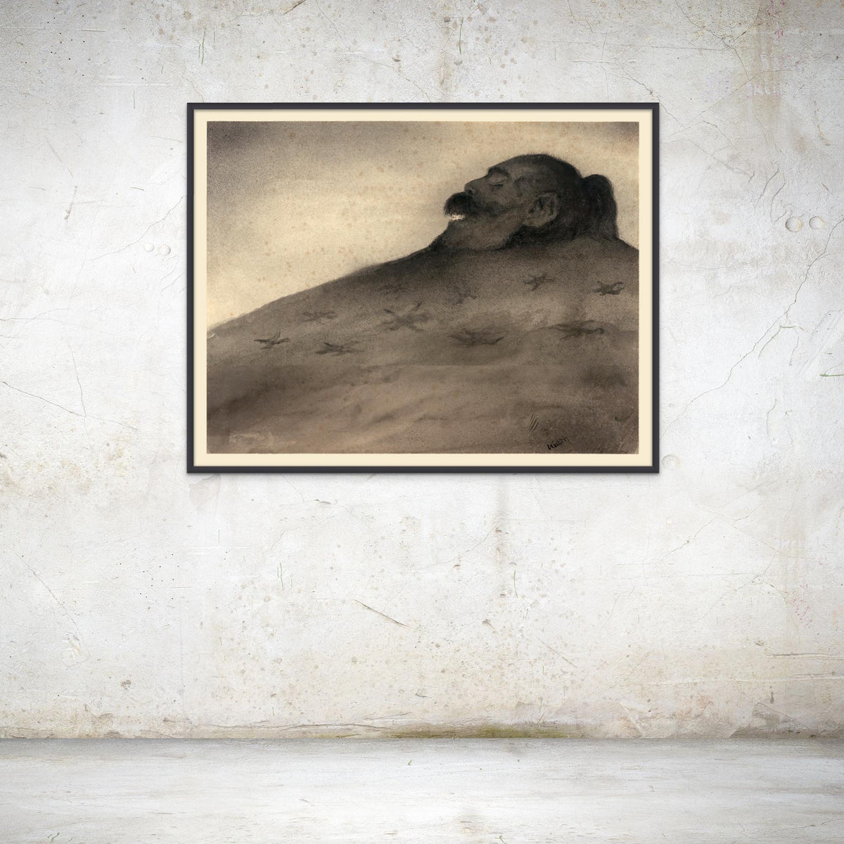 Alfred Kubin: The Dolmen | Symbolist Antique Surrealism | Gothic Dark Fantasy Gift | Occult Crowley Death Supernatural Fine Art Print