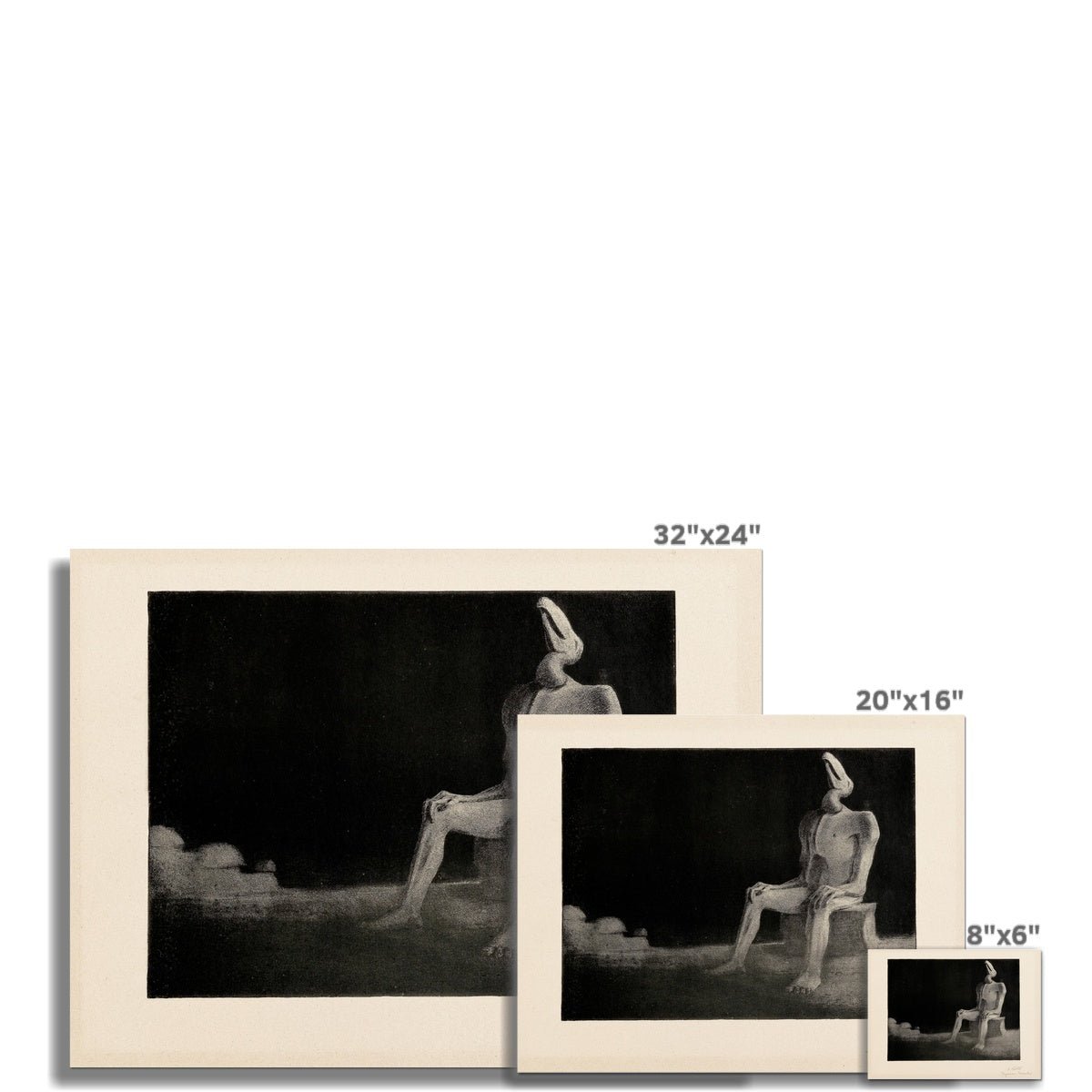 Alfred Kubin: The Past Forgotten, Swallowed, Symbolist Occult Wiccan Goth Dark Horror Illuminati Vintage Supernatural Weird Fine Art Print