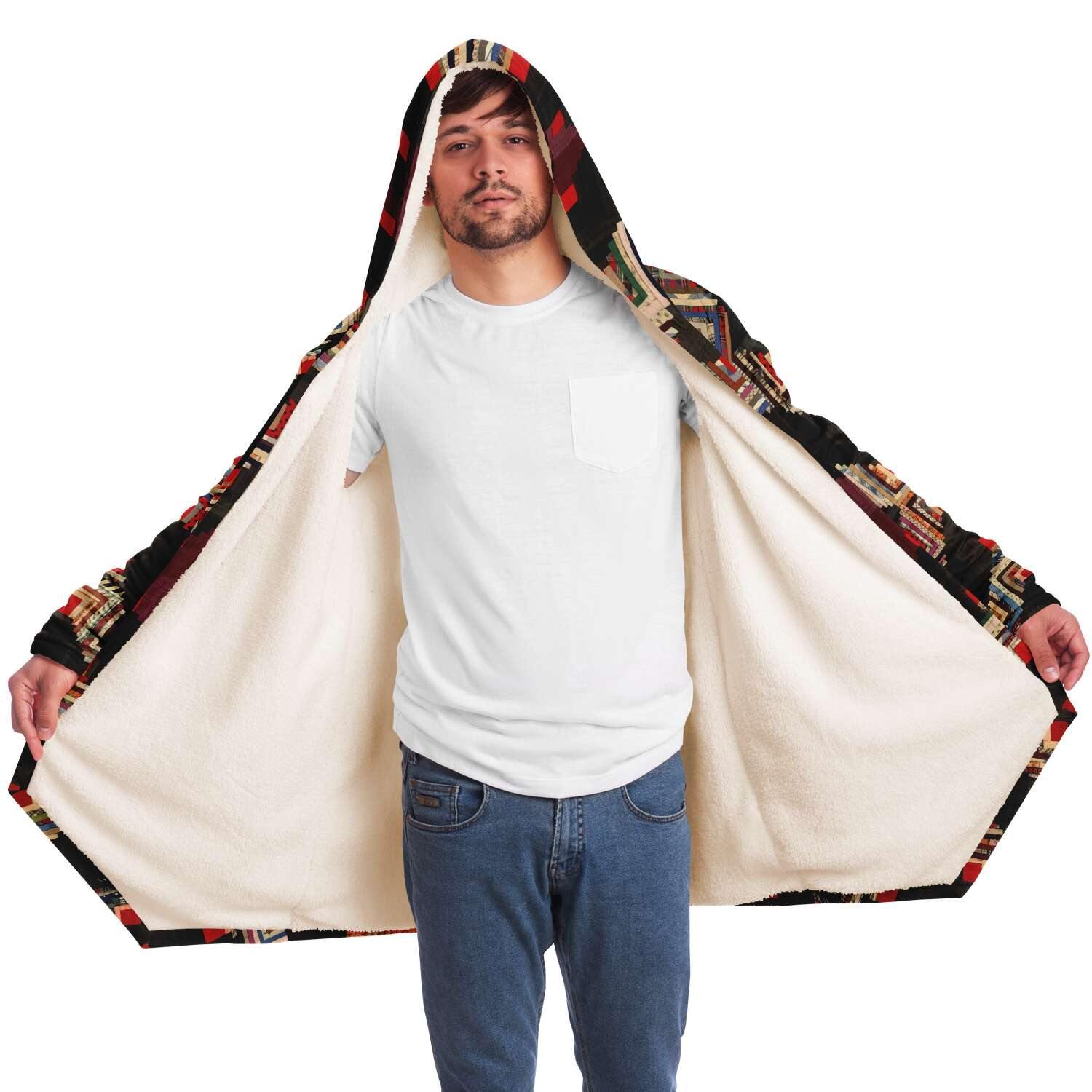 American Log-Cabin Quilt Unisex  Dream Cloak (19th century Cloak)