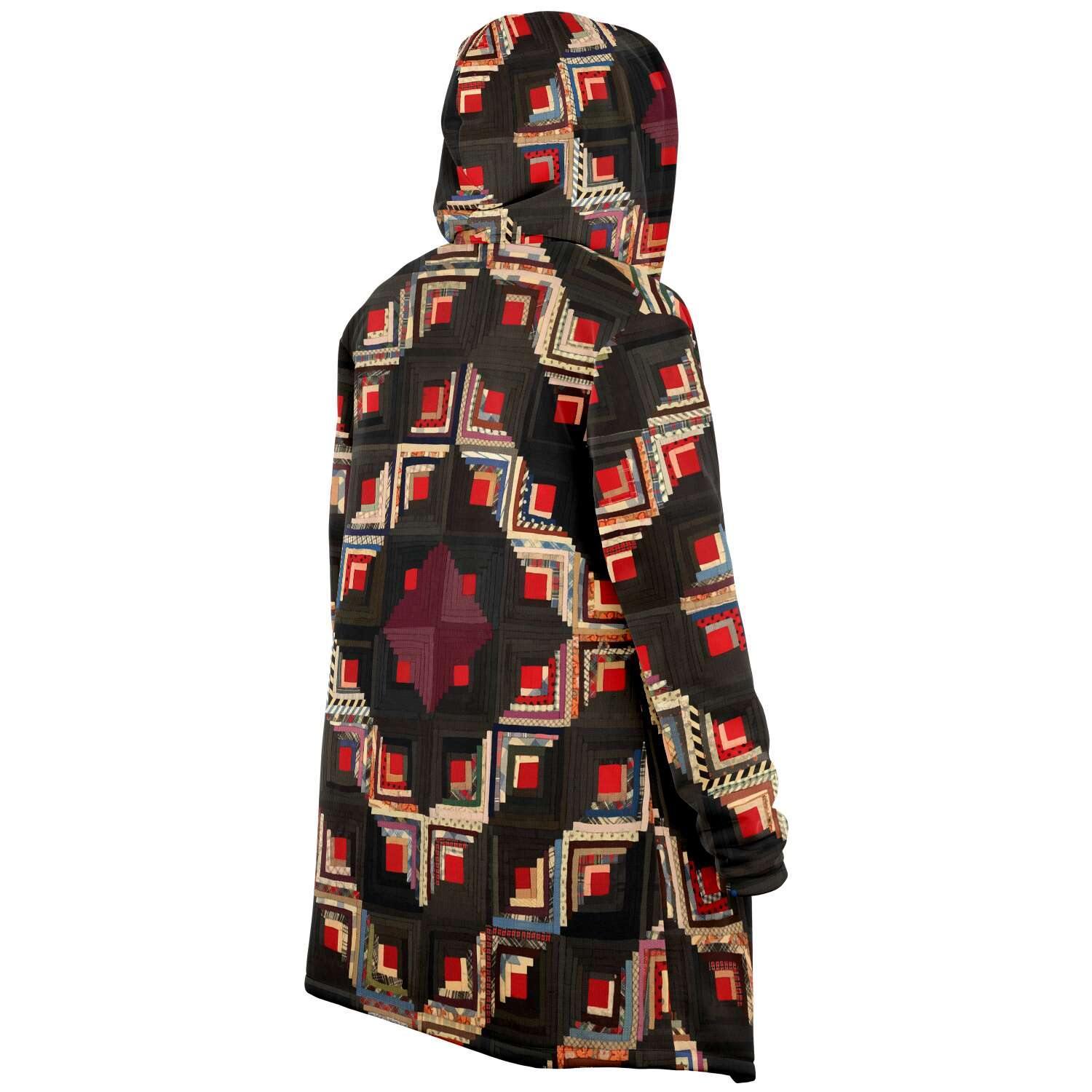 Dream Cloak XS American Log-Cabin Quilt  Unisex   Dream Cloak (19th century Cloak)