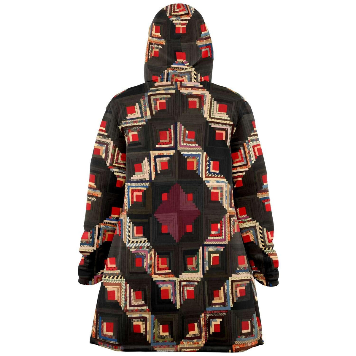 American Log-Cabin Quilt Unisex  Dream Cloak (19th century Cloak)