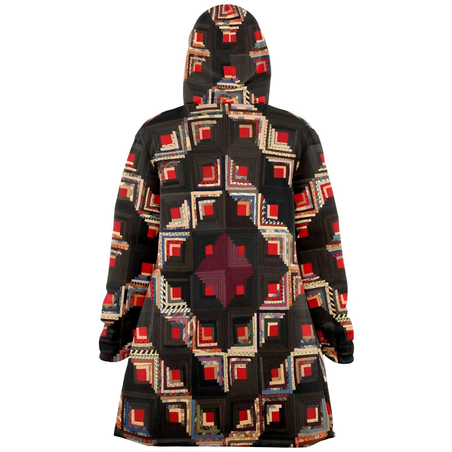 American Log-Cabin Quilt Unisex  Dream Cloak (19th century Cloak)