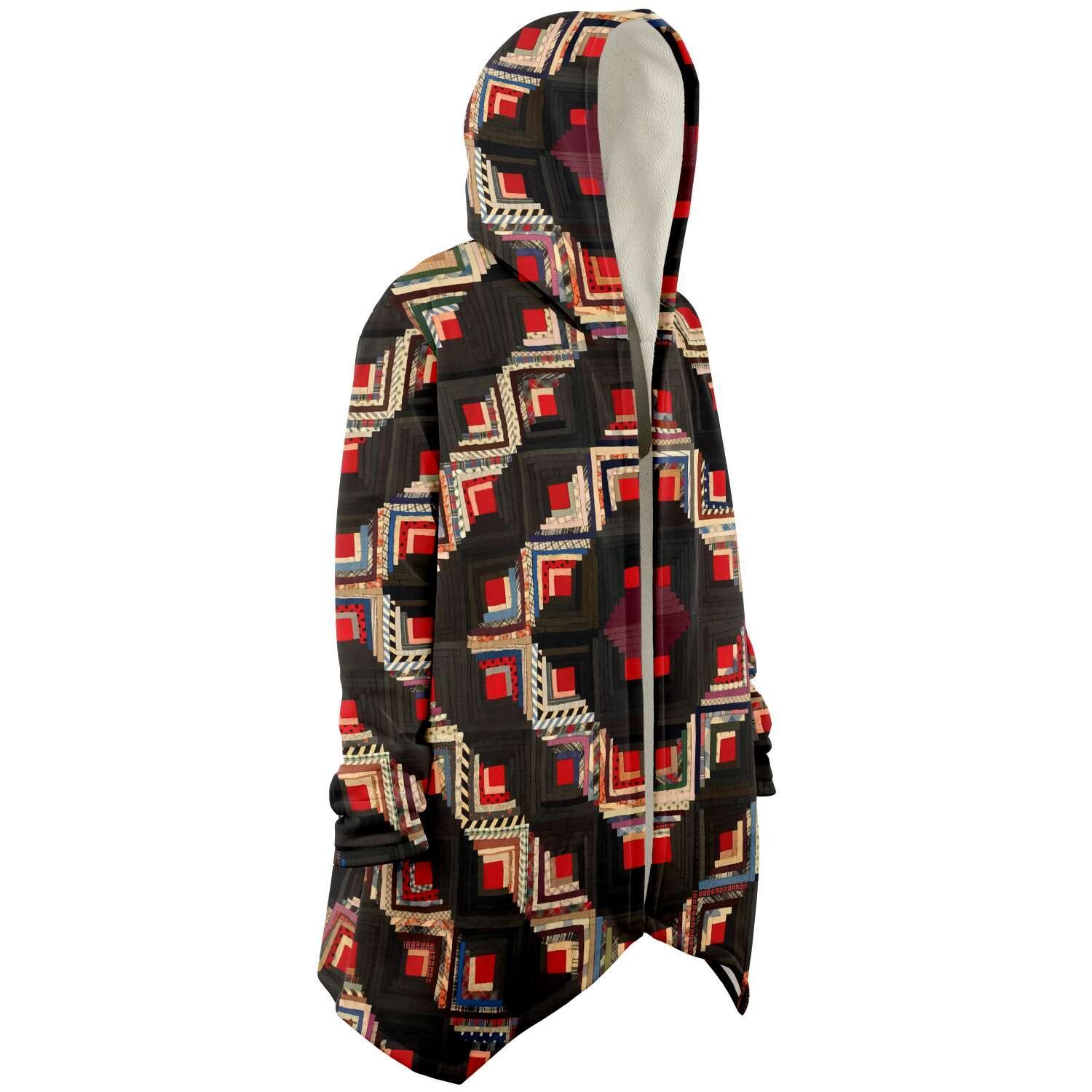 American Log-Cabin Quilt Unisex  Dream Cloak (19th century Cloak)