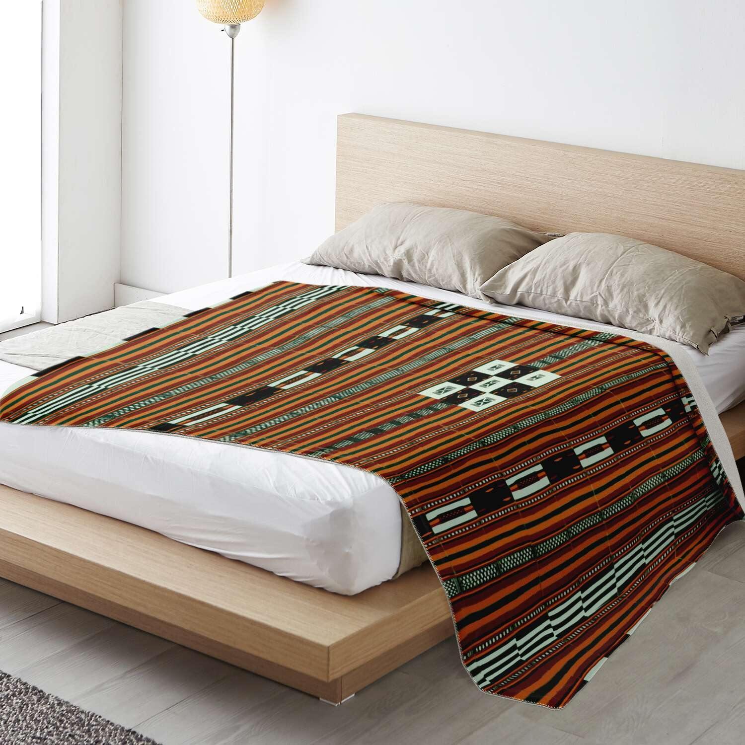 Sherpa Fleece Blanket Antique African Blanket Design: Gao Culture, Timbuktu