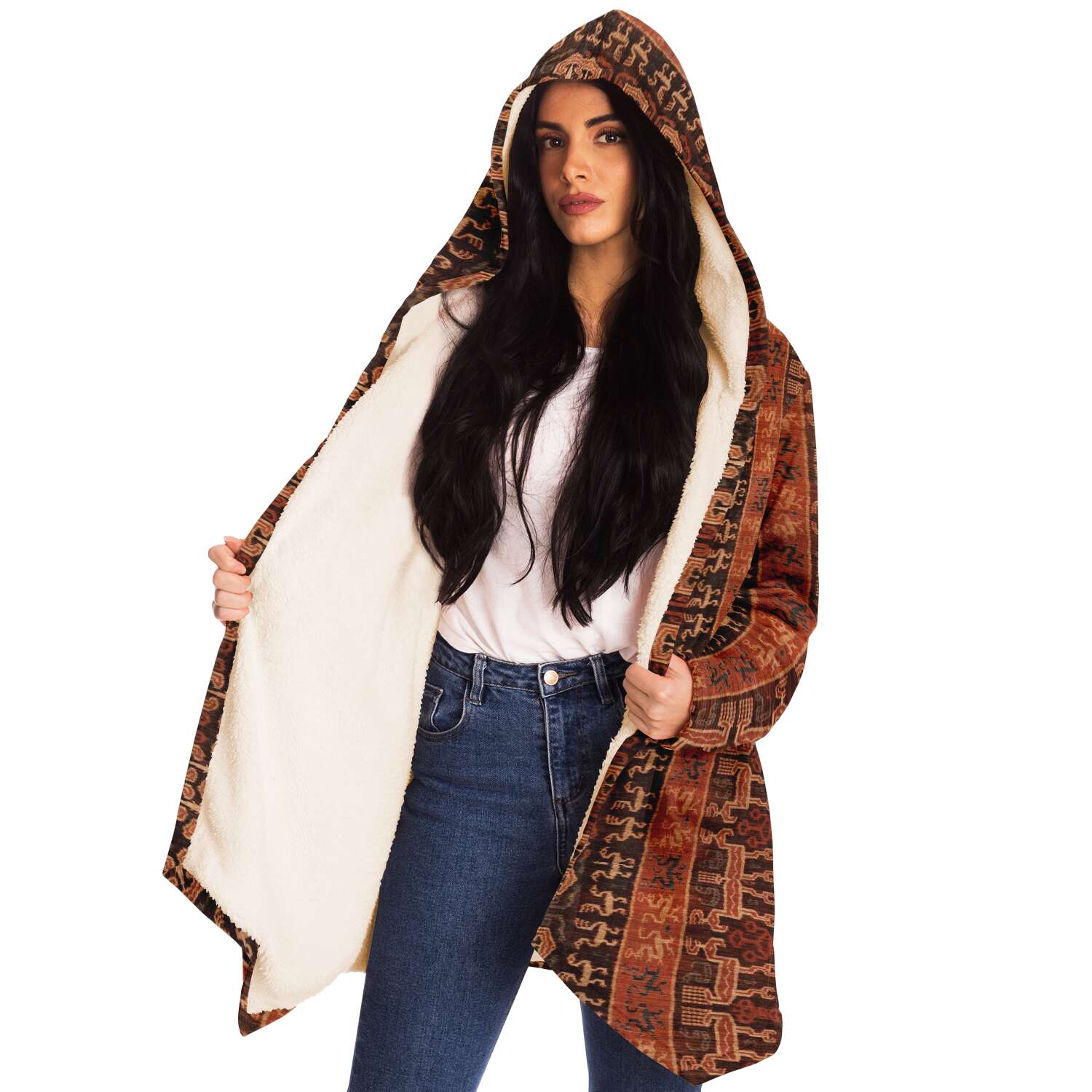 Antique Balinese Batik Unisex Dream Cloak Sacred Surreal