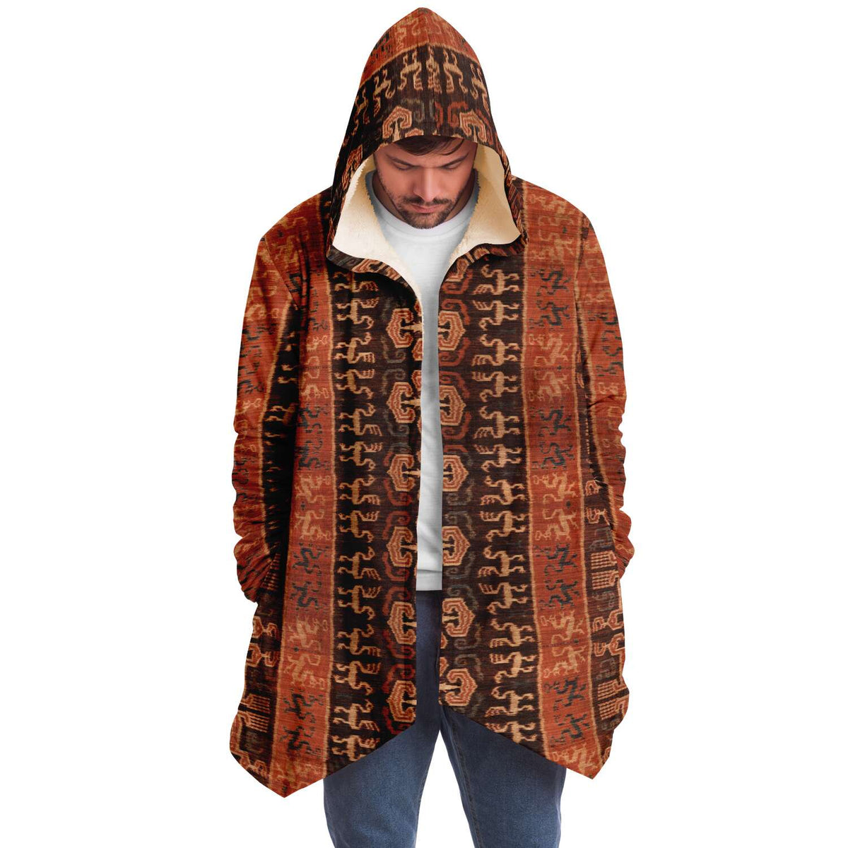 Antique Balinese Batik Unisex Dream Cloak Sacred Surreal