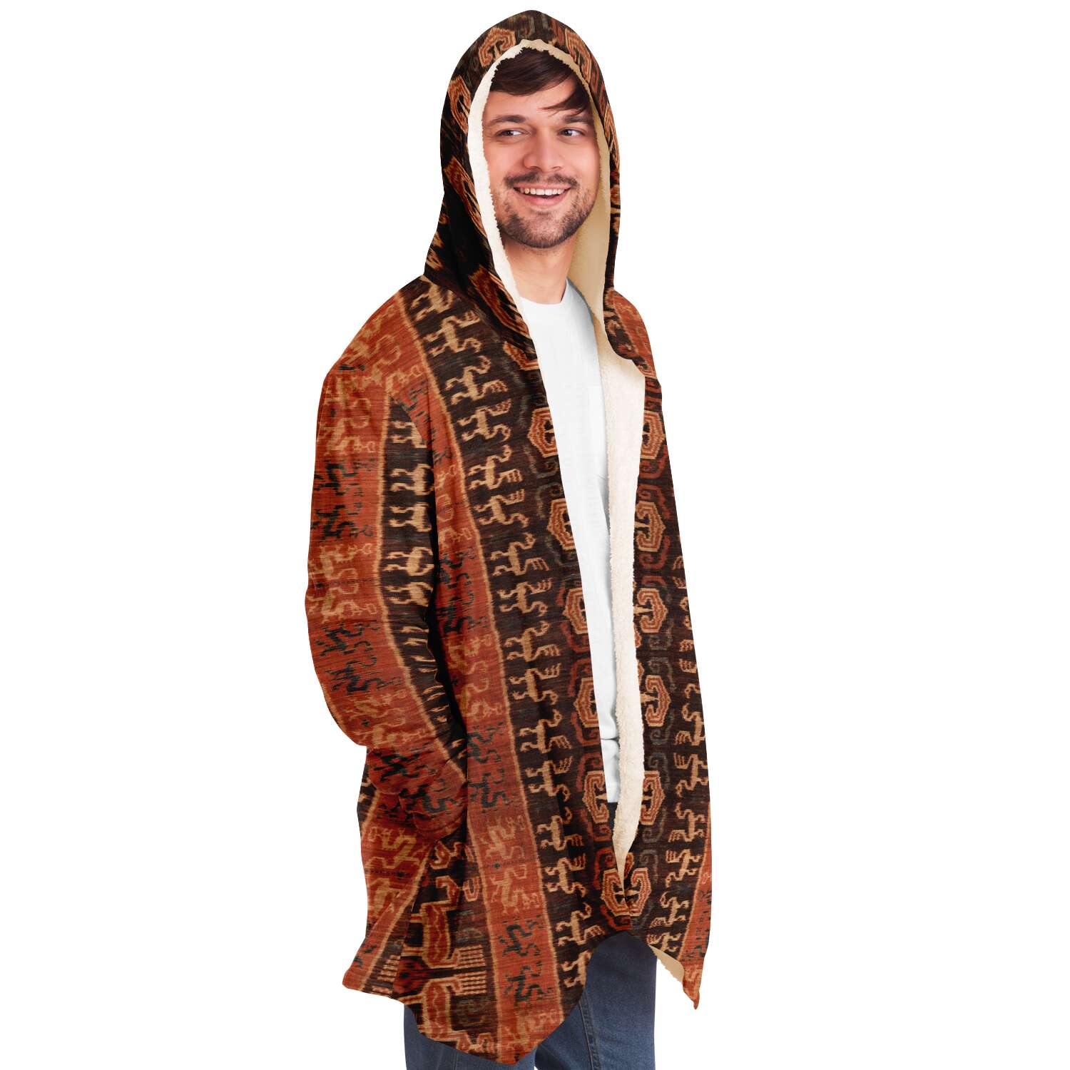 Antique Balinese Batik Unisex Dream Cloak Sacred Surreal