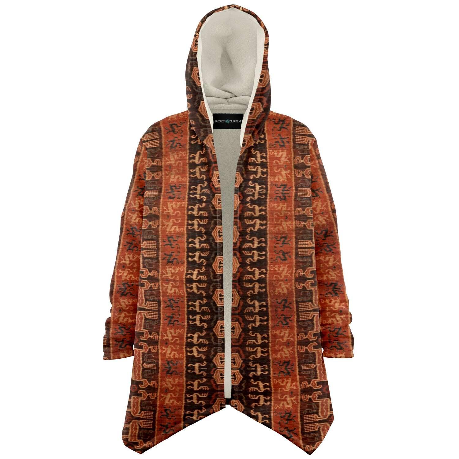 Antique Balinese Batik Unisex Dream Cloak Sacred Surreal