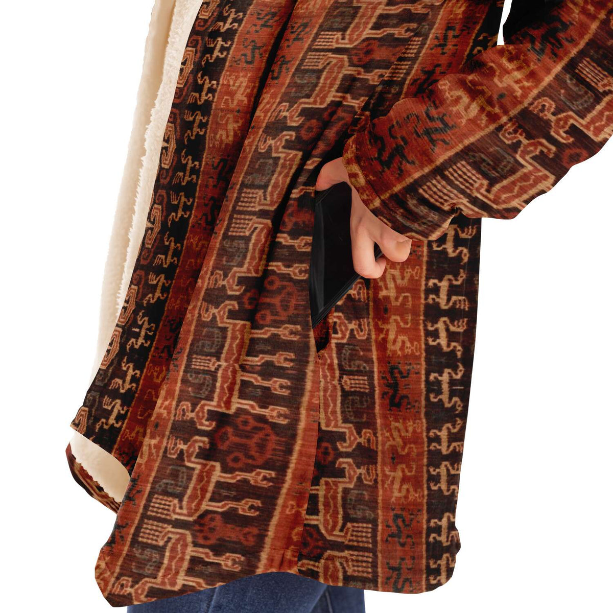 Antique Balinese Batik Unisex Dream Cloak Sacred Surreal