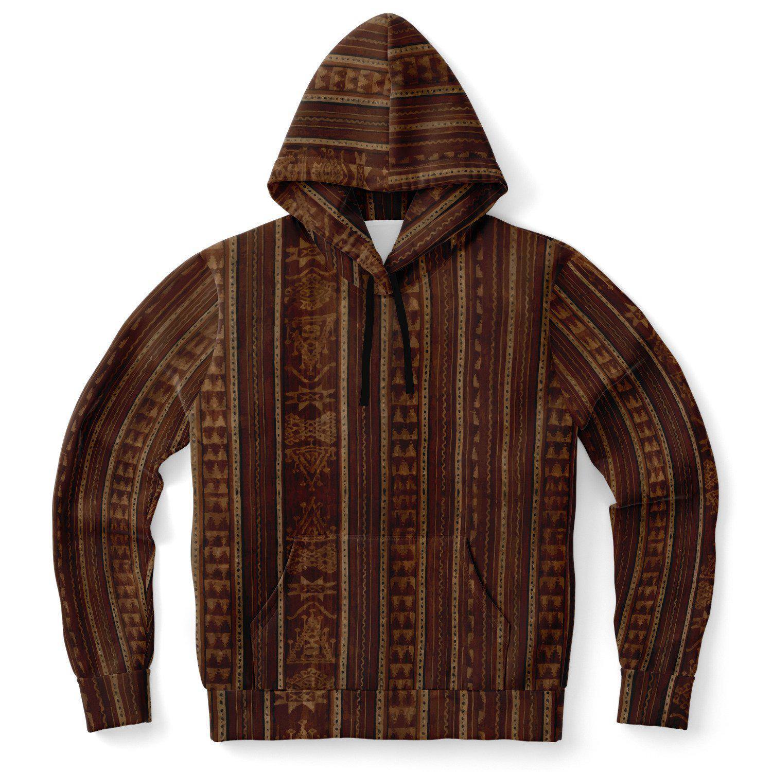 Tribal Hoodie XS Antique-Ikat Inspired |  Unisex Tribal Hoodie