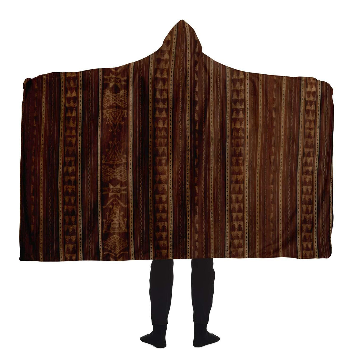 Antique Indonesian Ikat Hooded Blanket