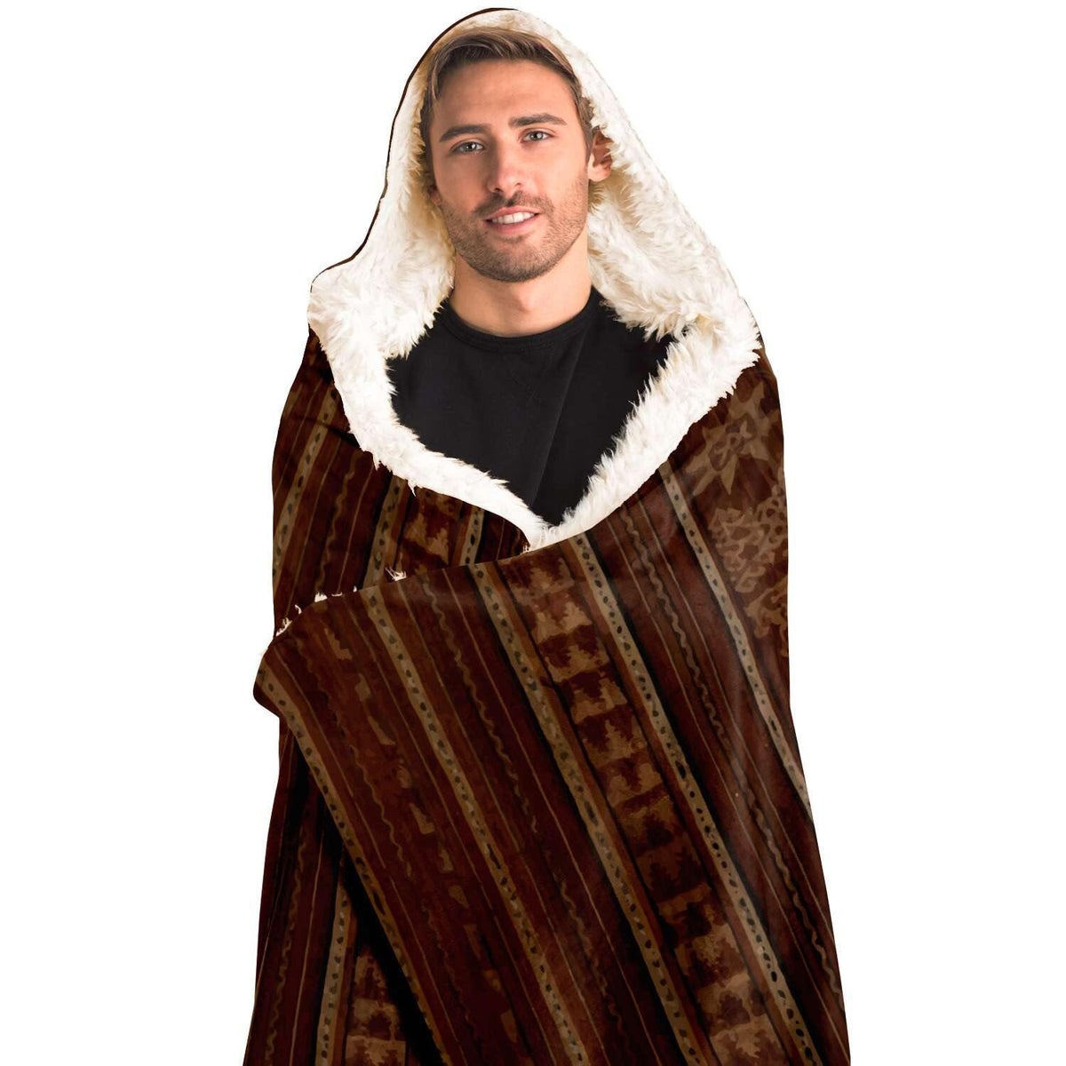 Antique Indonesian Ikat Hooded Blanket