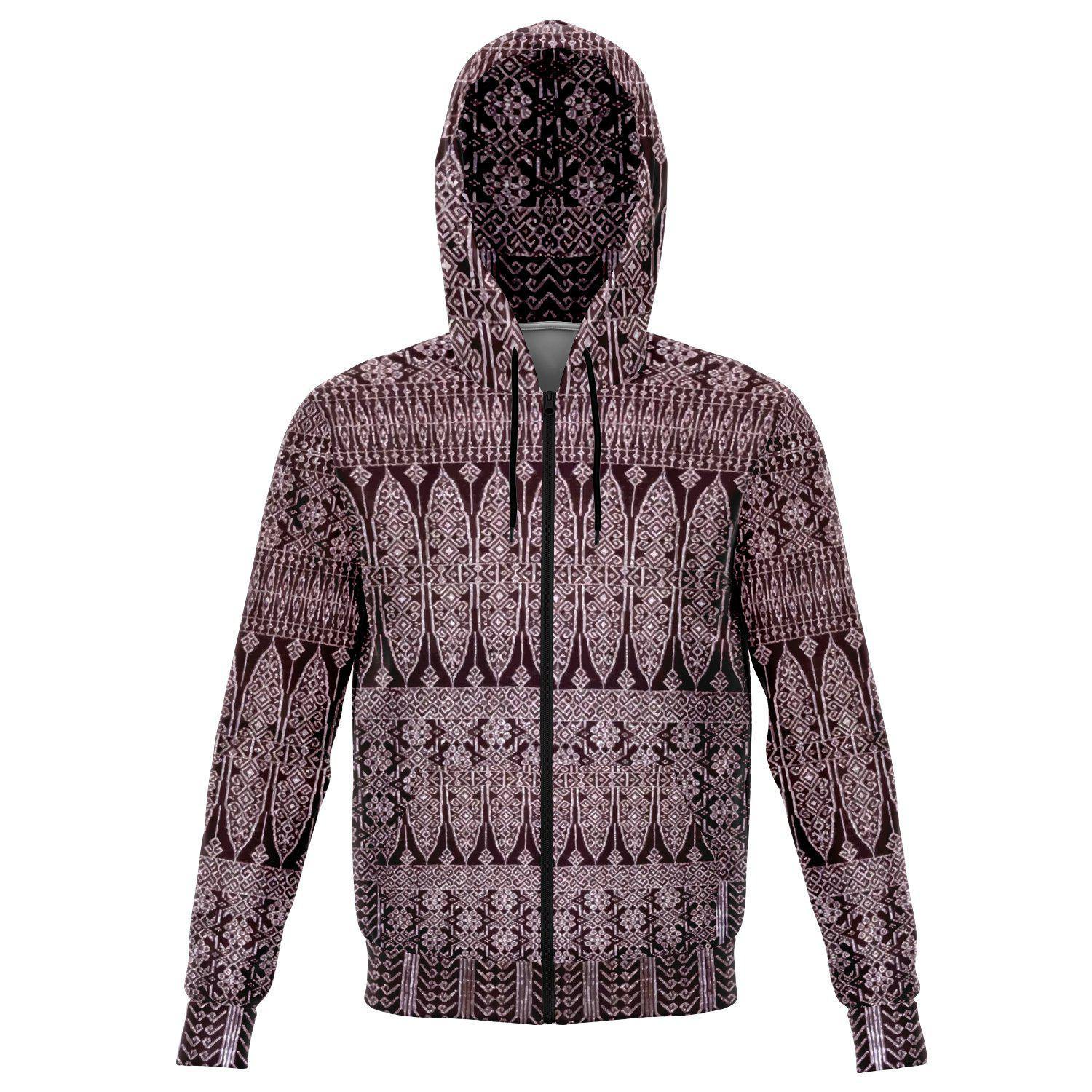 Tribal Hoodie XS Antique Turkish Inspired|  Unisex Tribal Hoodie