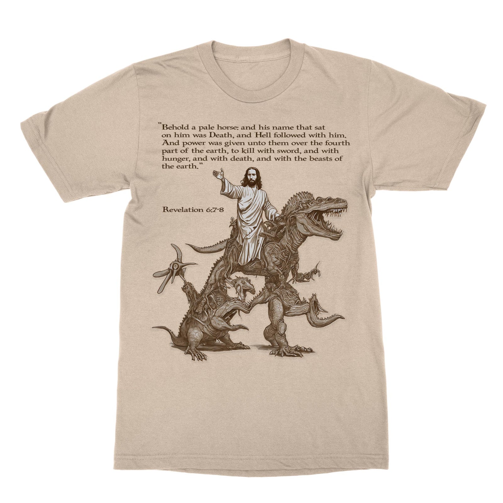 Armageddon: Wrathful Jesus Returns with His Alien Army, The Second Coming, Apocalypse Graphic Art T-Shirt