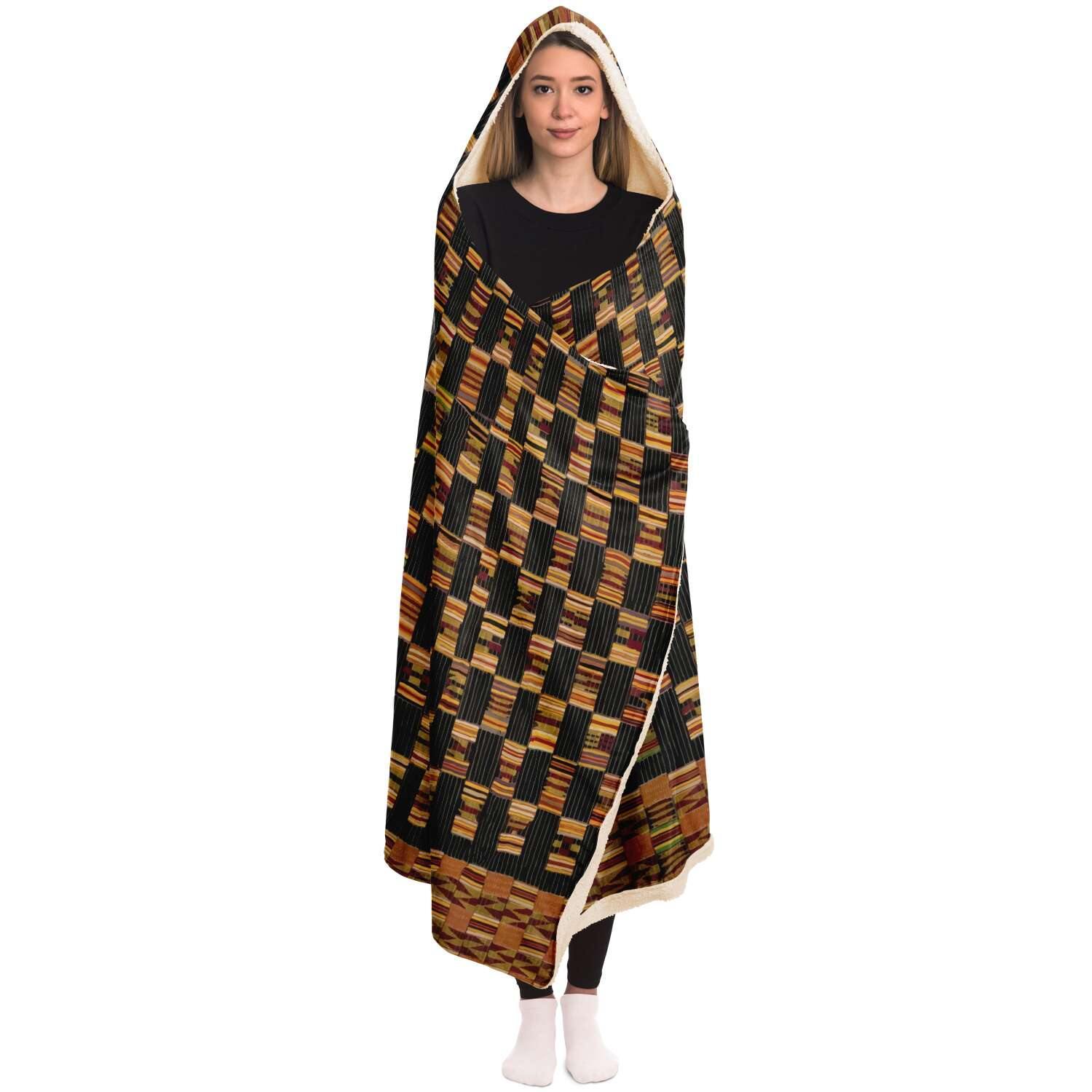 Asante Culture Inspired Hooded Blanket