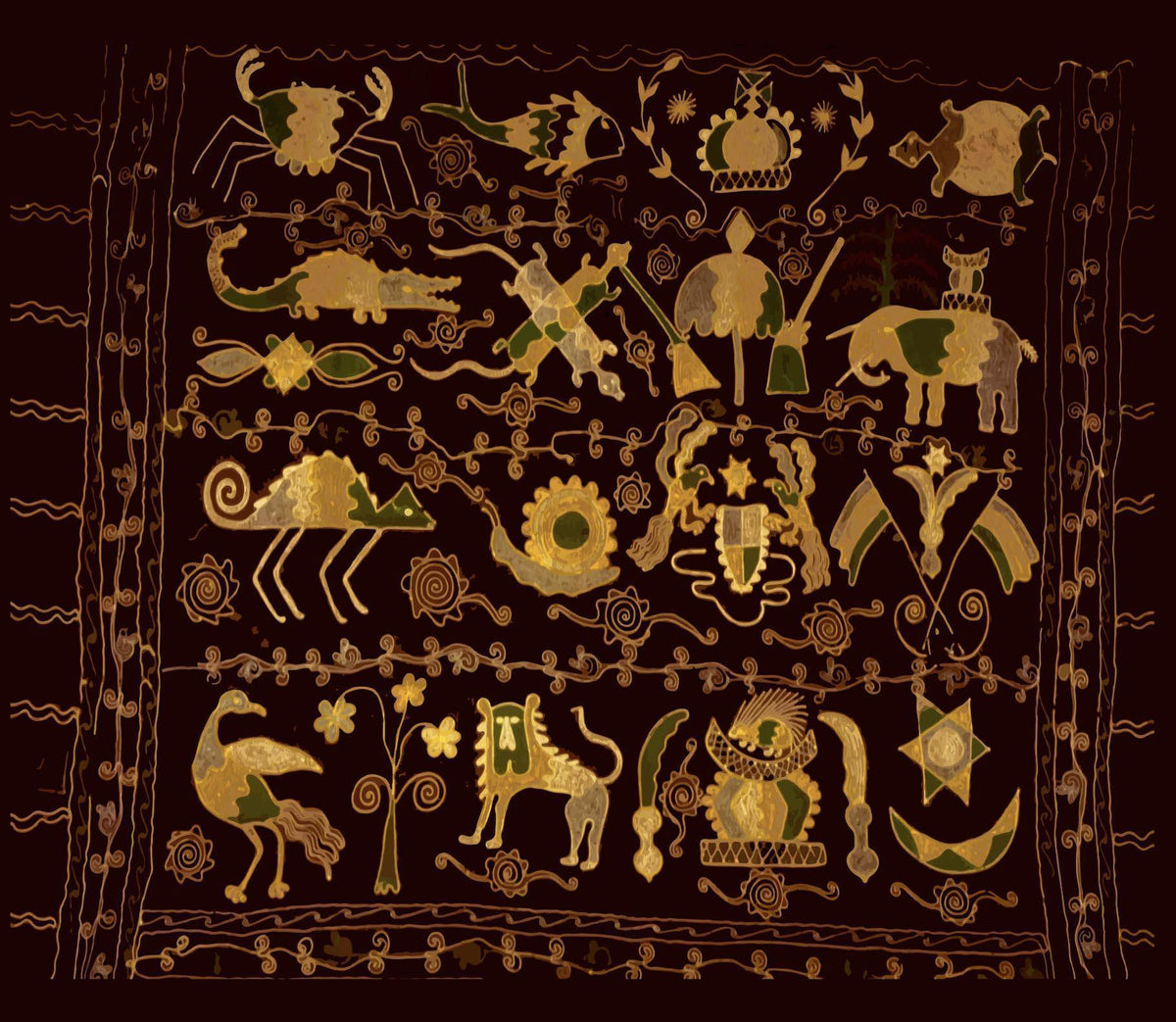 Asante Tribe African Tribal Bedding Set