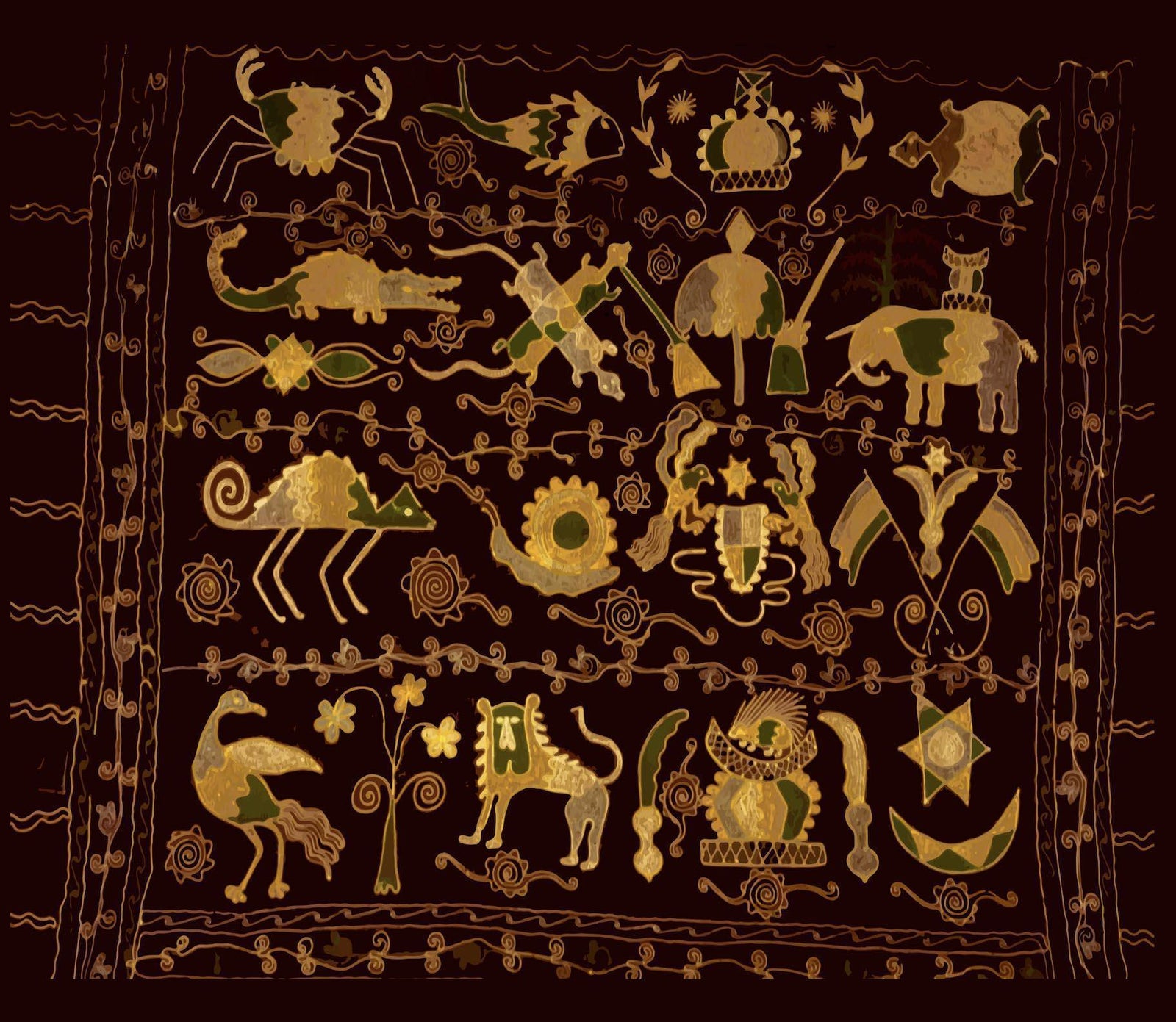 Asante Tribe African Tribal Bedding Set