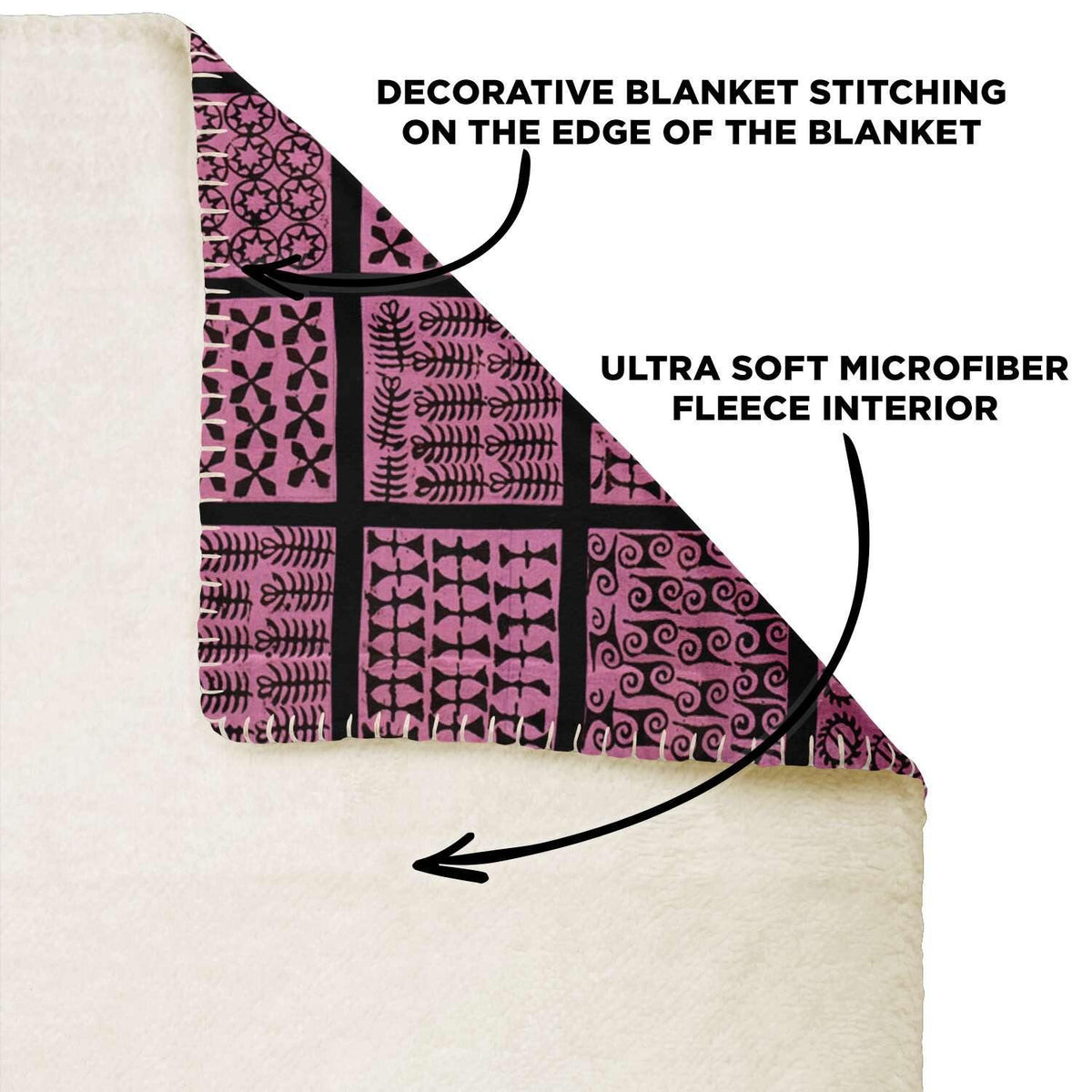 Ashante Culture Traditional Design (Ghana) | African Fleece Blanket