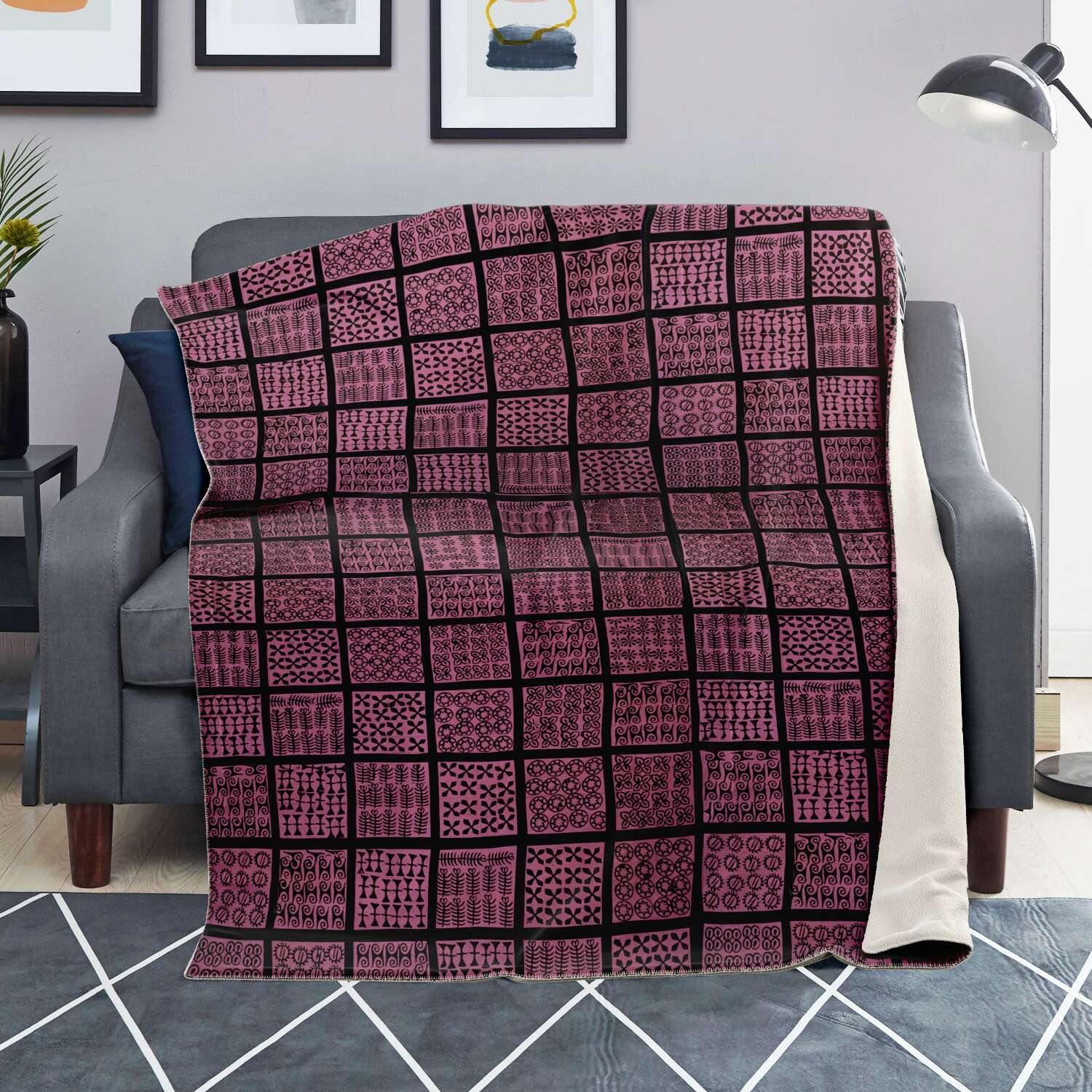 Ashante Culture Traditional Design (Ghana) | African Fleece Blanket