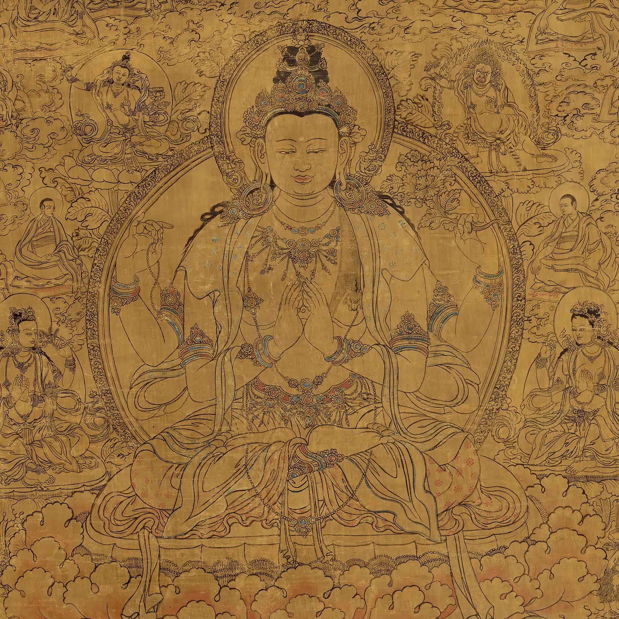 Avalokiteshvara Buddha of Compassion | Guan Yin, Kuan Yin Bodhisattva | Meditation Mindfulness Yoga Giclee Fine Art Print