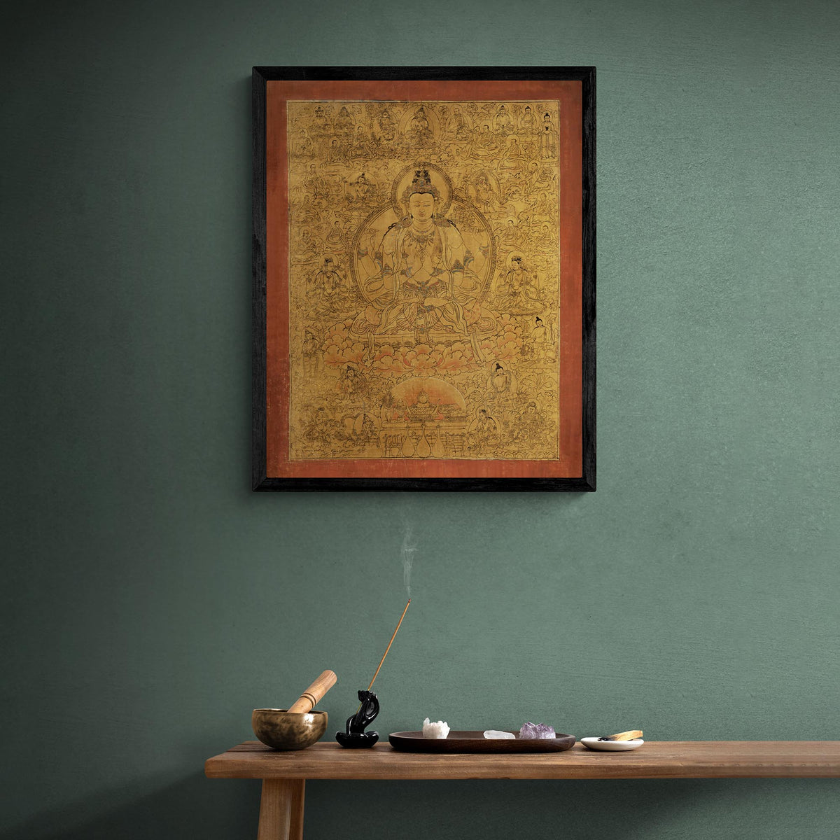 Avalokiteshvara Buddha of Compassion | Guan Yin, Kuan Yin Bodhisattva | Meditation Mindfulness Yoga Giclee Fine Art Print