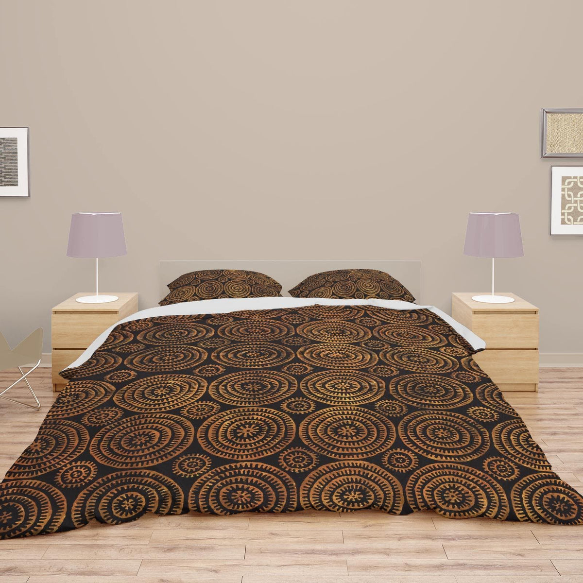 Bedding sets US Full Bedding Set, African Bamana Culture Design