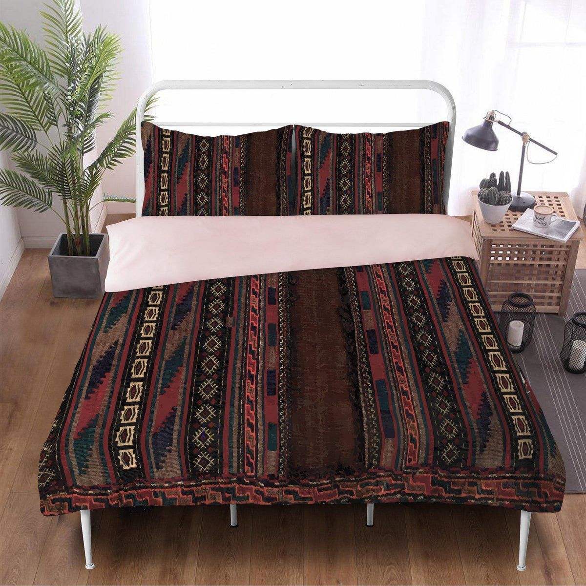 Bedding sets US Full Bedding Set, Antique Afghan Camel Bag Design