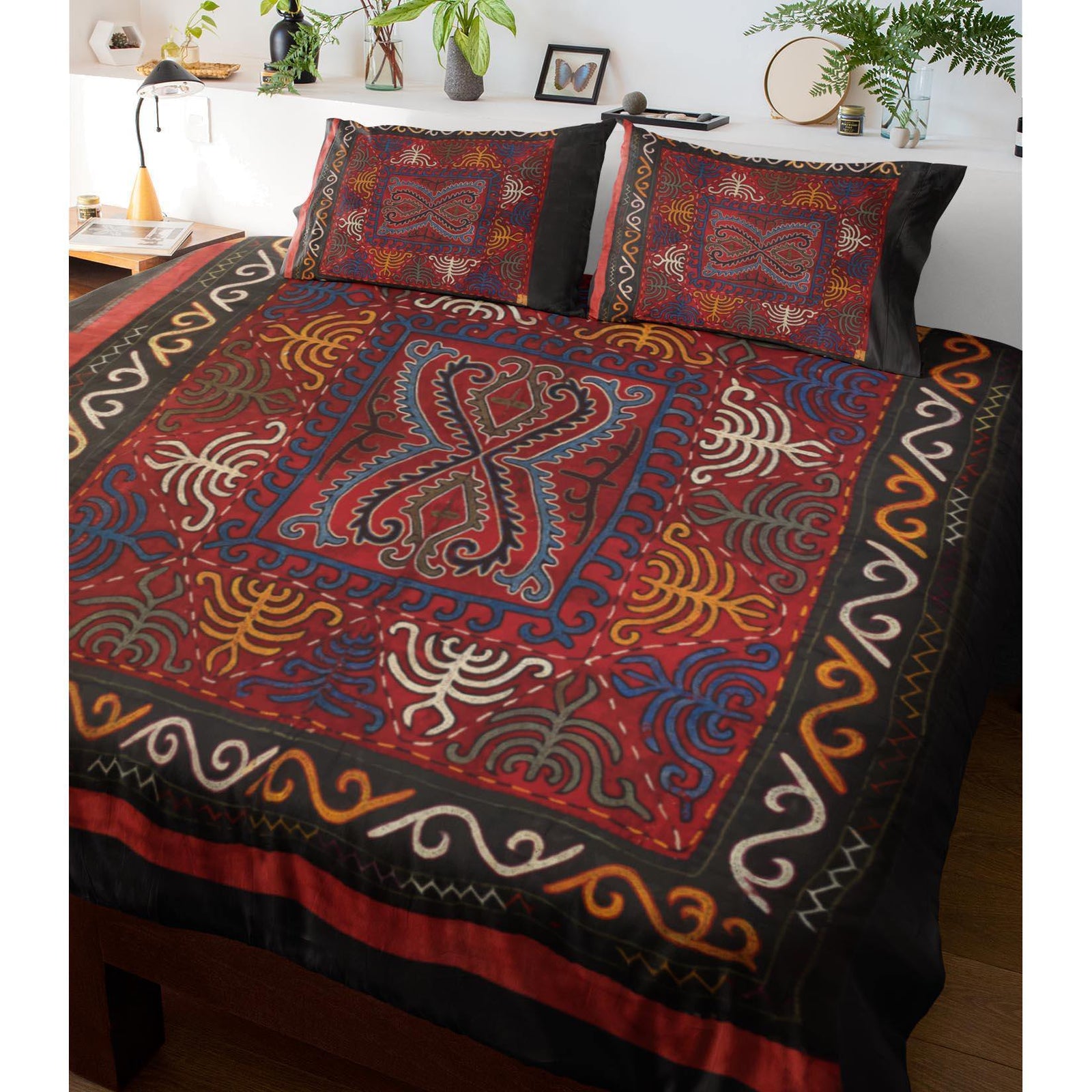Bedding Set, Antique Kyrgyz Tribal Design (Central Asia)