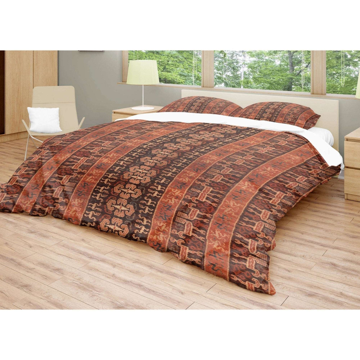 Bedding Set, Indonesian Ikat Traditional Design