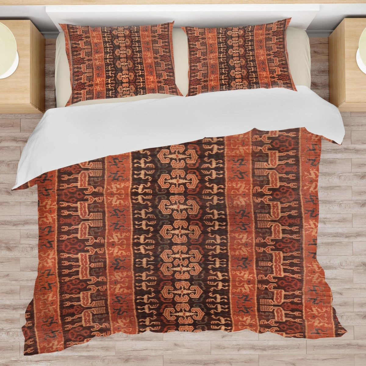 Bedding sets US Full Bedding Set, Indonesian Ikat Traditional Design