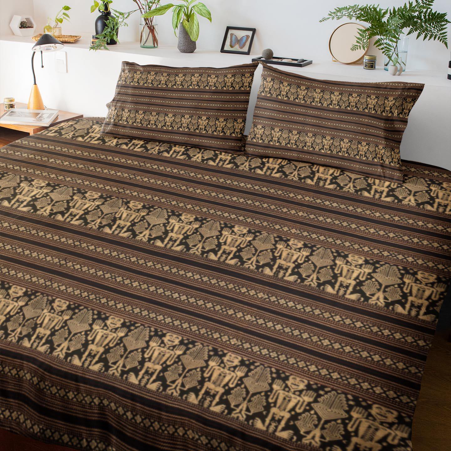 Bedding sets US Full Bedding Set, Indonesian Ikat Traditional Design