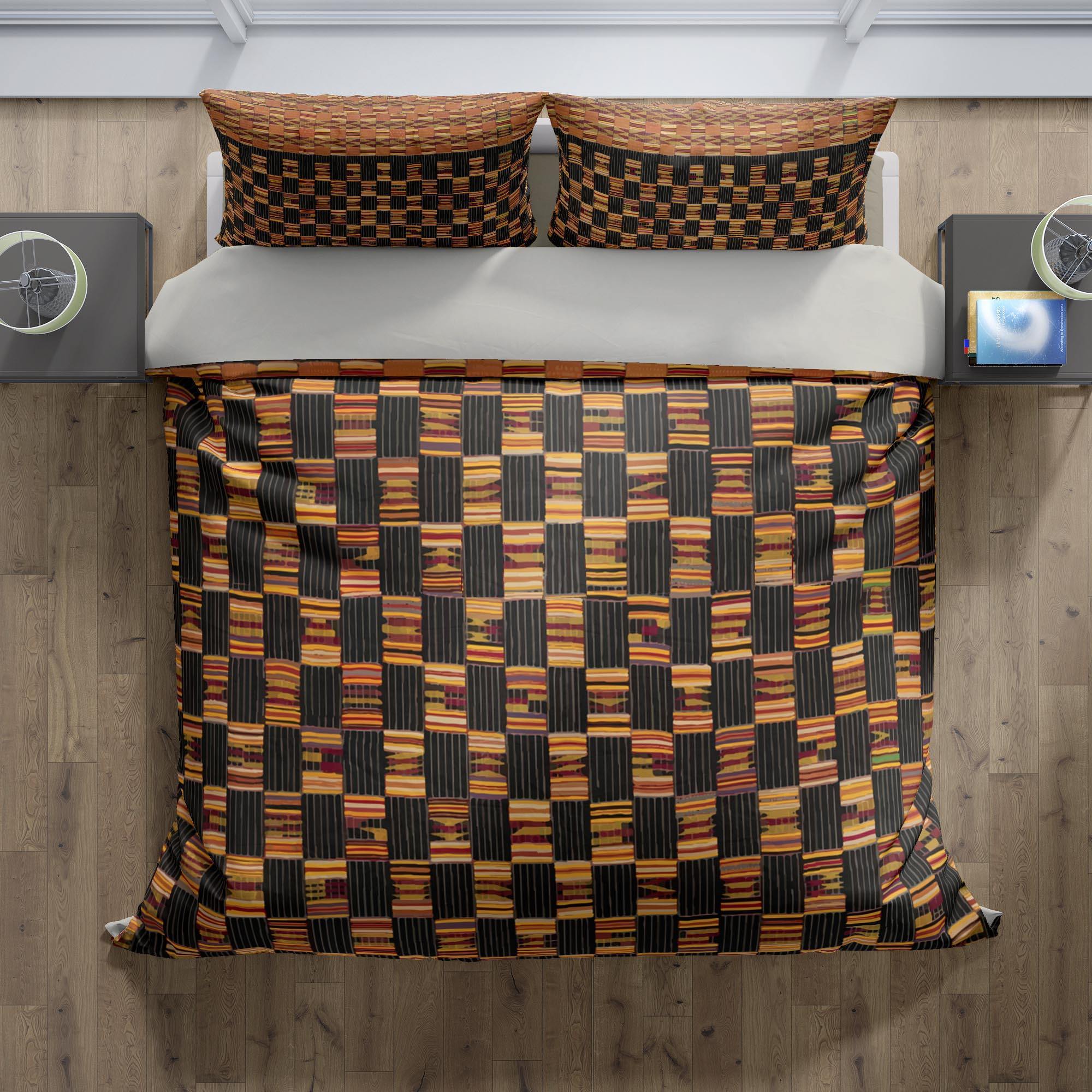 Bedding sets US Full Bedding Set, Kente-Cloth African Inspired Design