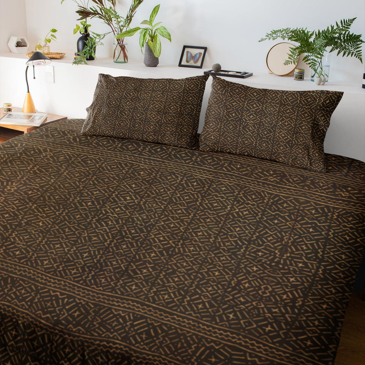 Bedding Set, Mali Mudcloth Traditional African Design