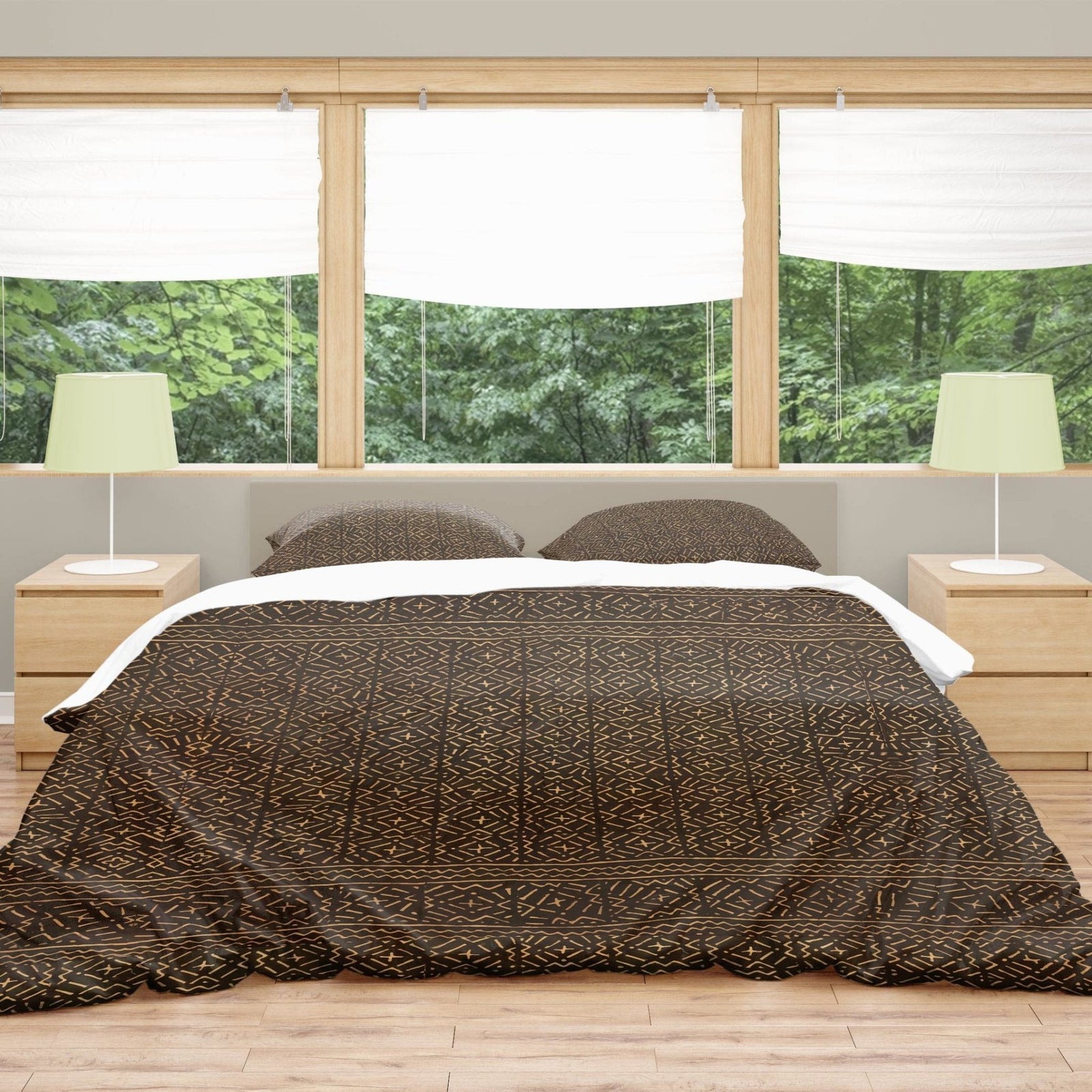 Bedding sets US King Bedding Set, Mali Mudcloth Traditional African Design
