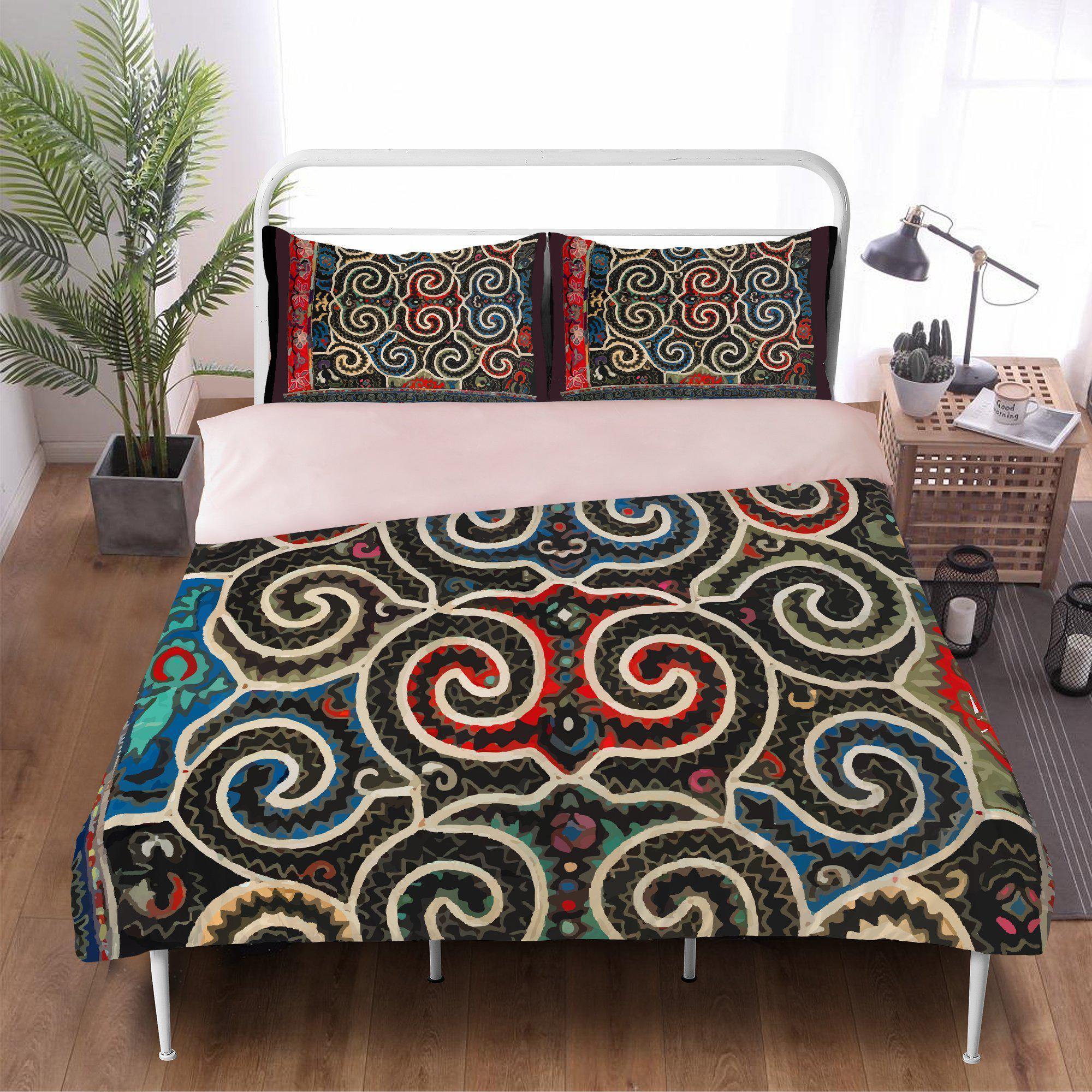 Bedding sets US Full Bedding Set, Miao Culture Traditional Design