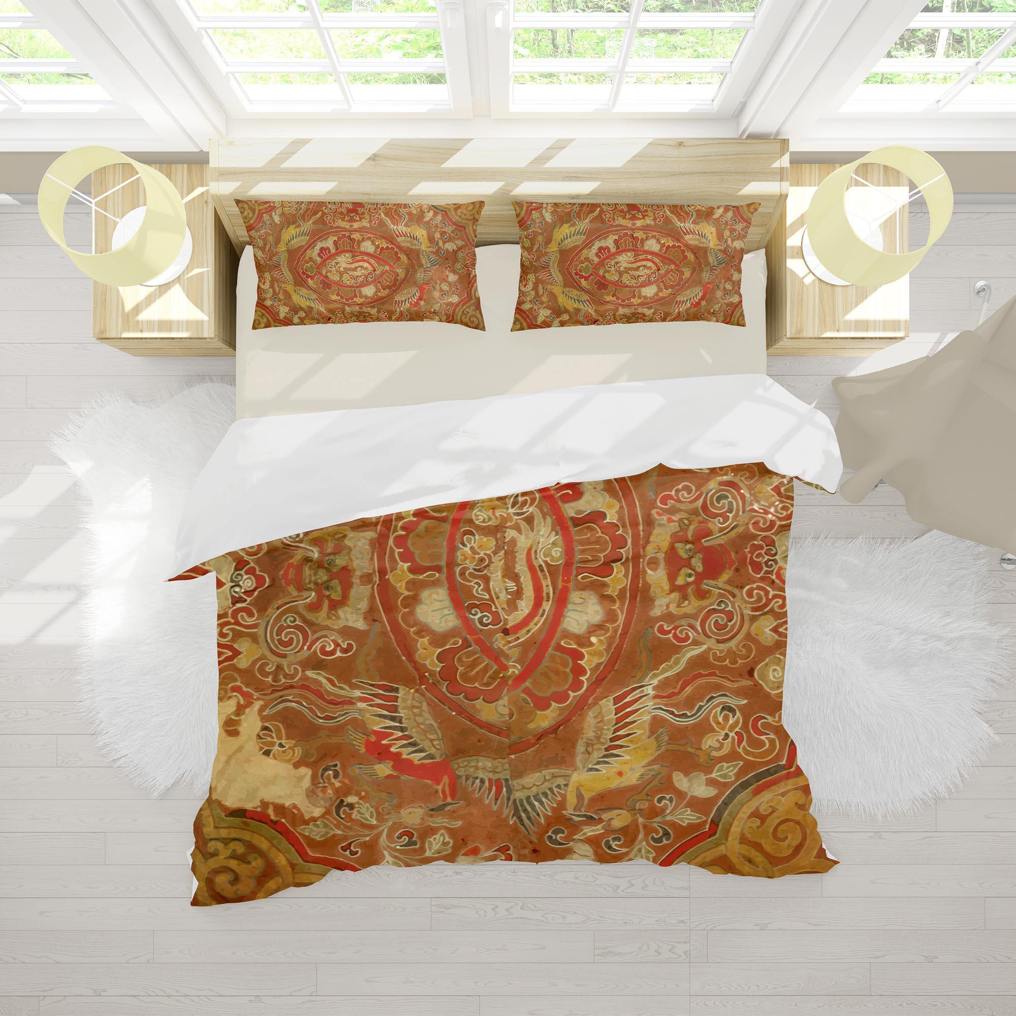Bedding sets US Full Bedding Set, Tikhep Bhutan Antique Design