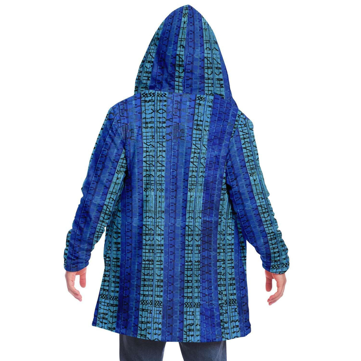 Blue Glitch Modern Cloak