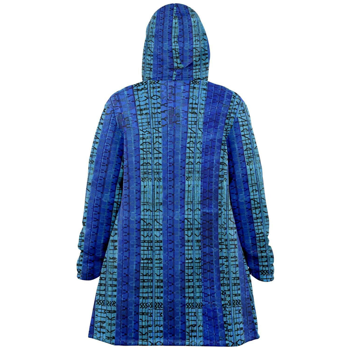 Blue Glitch Modern Cloak
