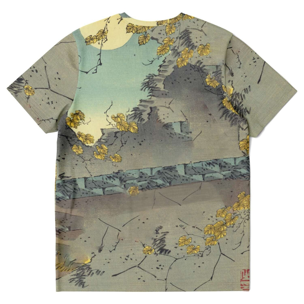 Bodhidharma Faces the Wall Zen Buddhist Taoist Zazen Vipassana Mindfulness Meditation Vintage Graphic Art T-Shirt