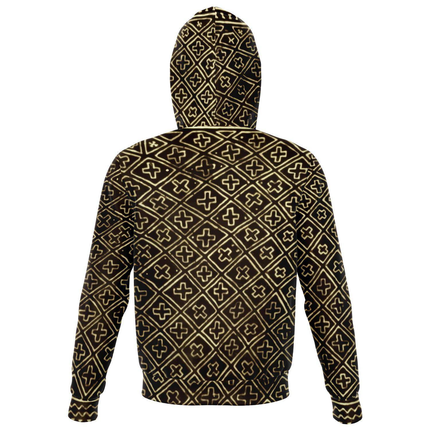 Tribal Hoodie XS Bogolan (Mali) Traditional Design | Tribal Hoodie