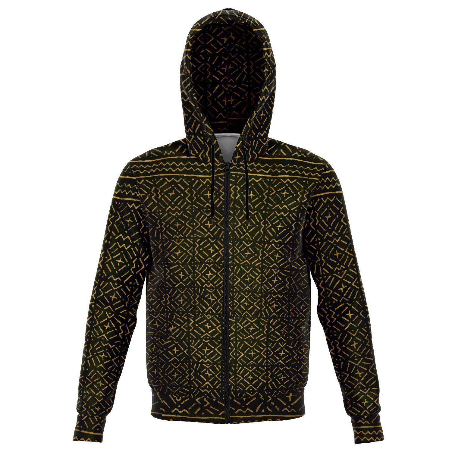 Tribal Hoodie XS Bogolan (Mali) Traditional Design | Tribal Hoodie