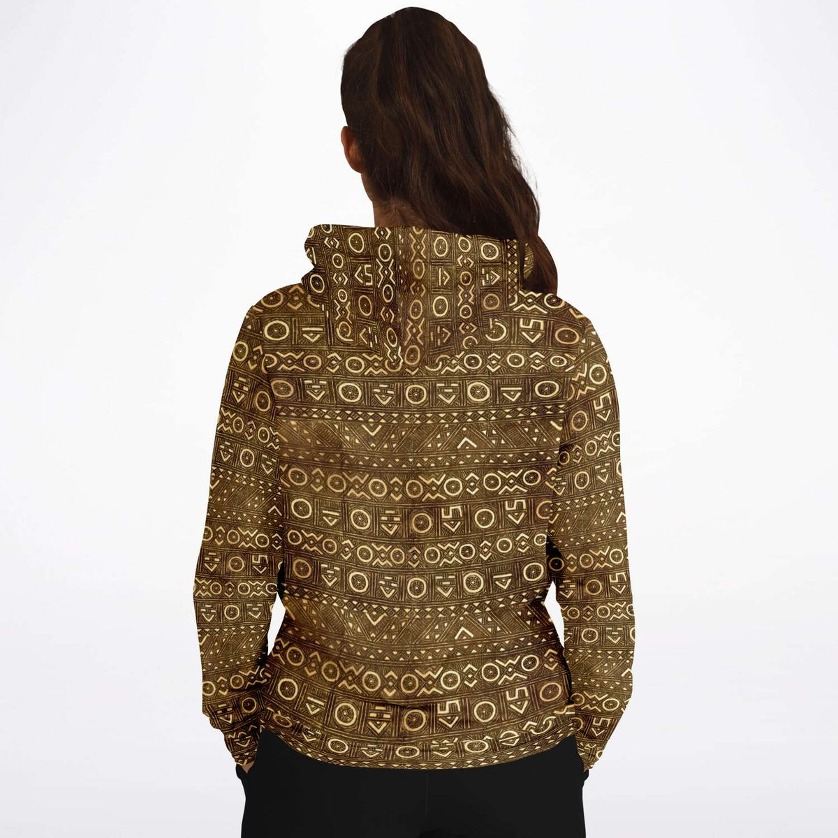 Bogolan Tribal Hoodie Boho Kuba Kilim Baluch Ethnic Sweatshirt Ja Sacred Surreal