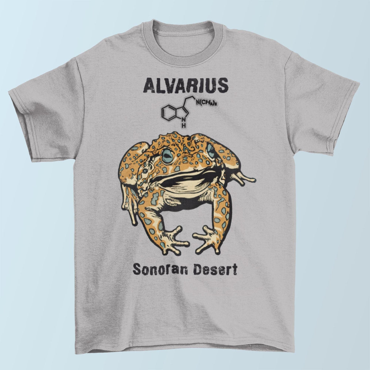S / Gravel Bufo Alvarius Toad, The Sonoran Desert 5-MeO DMT Psychedelic Frog, Trippy Ayahuasca Weed Chemistry | 420 Spiritual Digital Art T-Shirt Tee