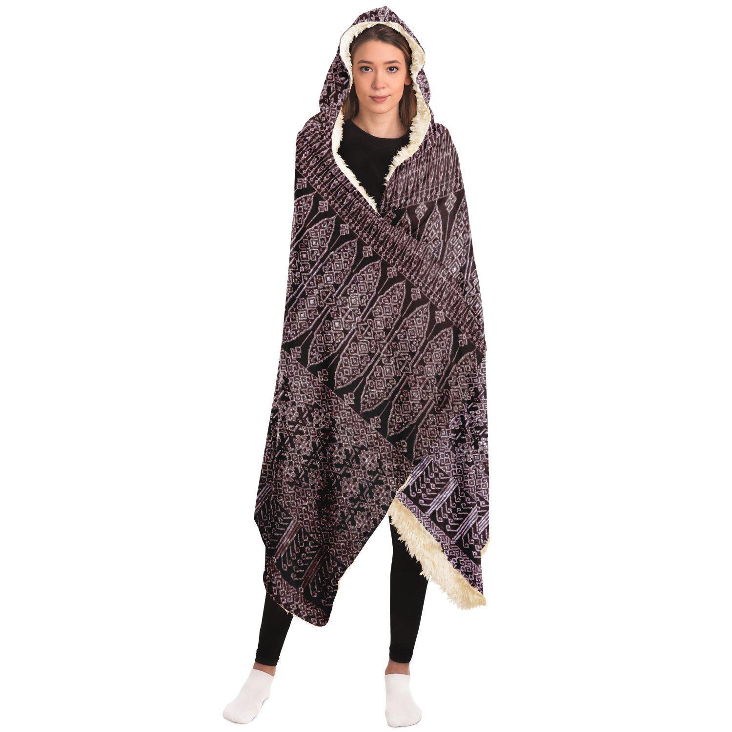 Hooded Blanket - AOP Byzantine Contemporary Hooded Blanket Design