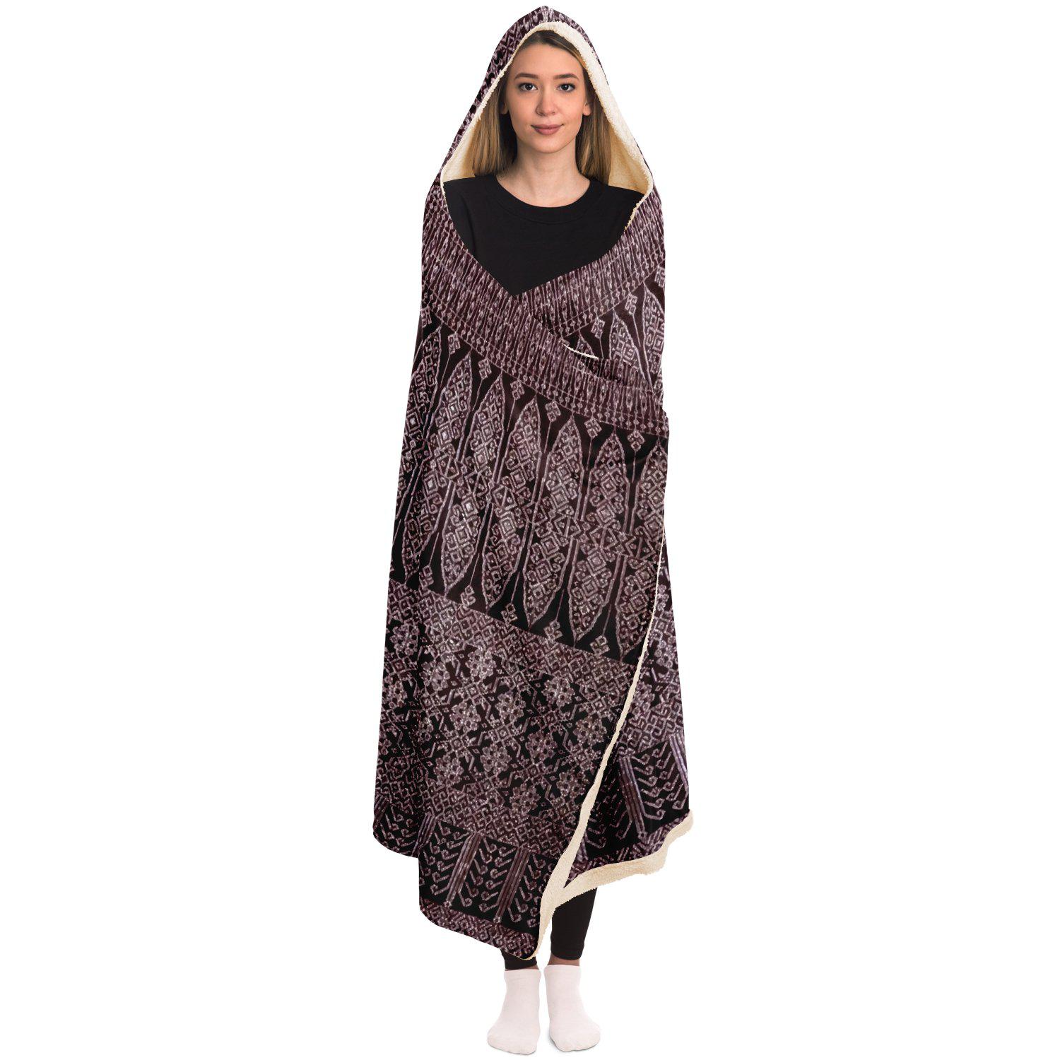 Hooded Blanket - AOP Byzantine Contemporary Hooded Blanket Design