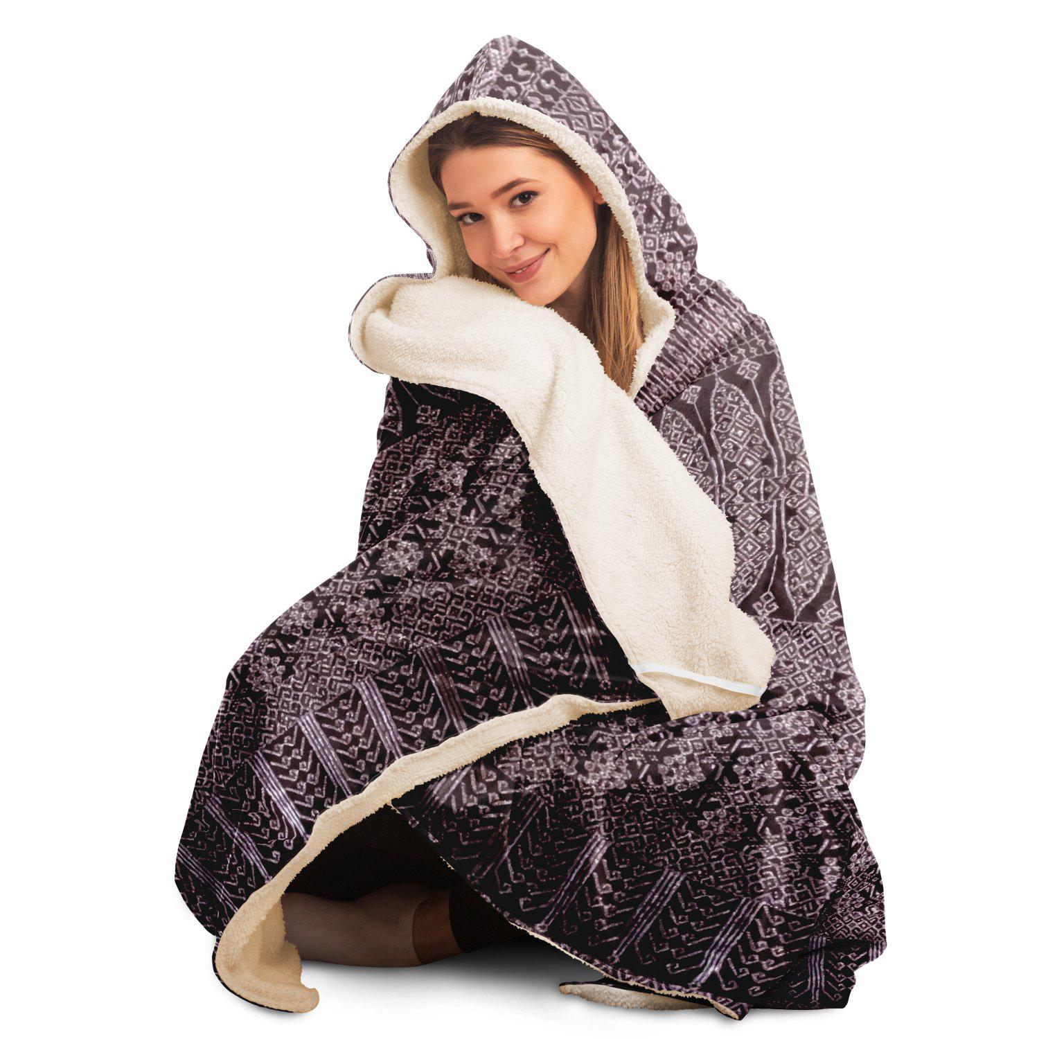 Hooded Blanket - AOP Byzantine Contemporary Hooded Blanket Design